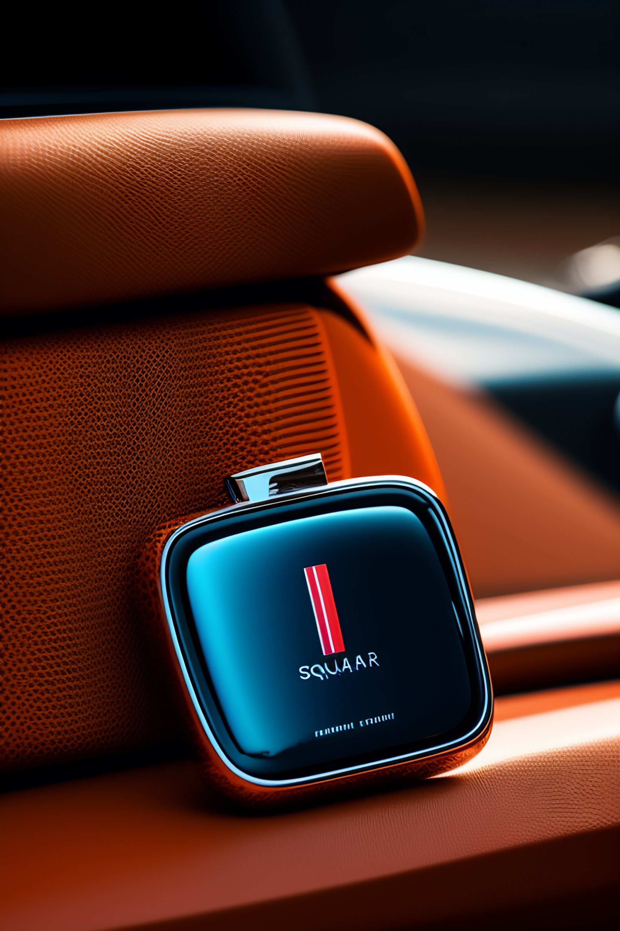 Lexica - A luxury car freshener; square; a glass car freshener