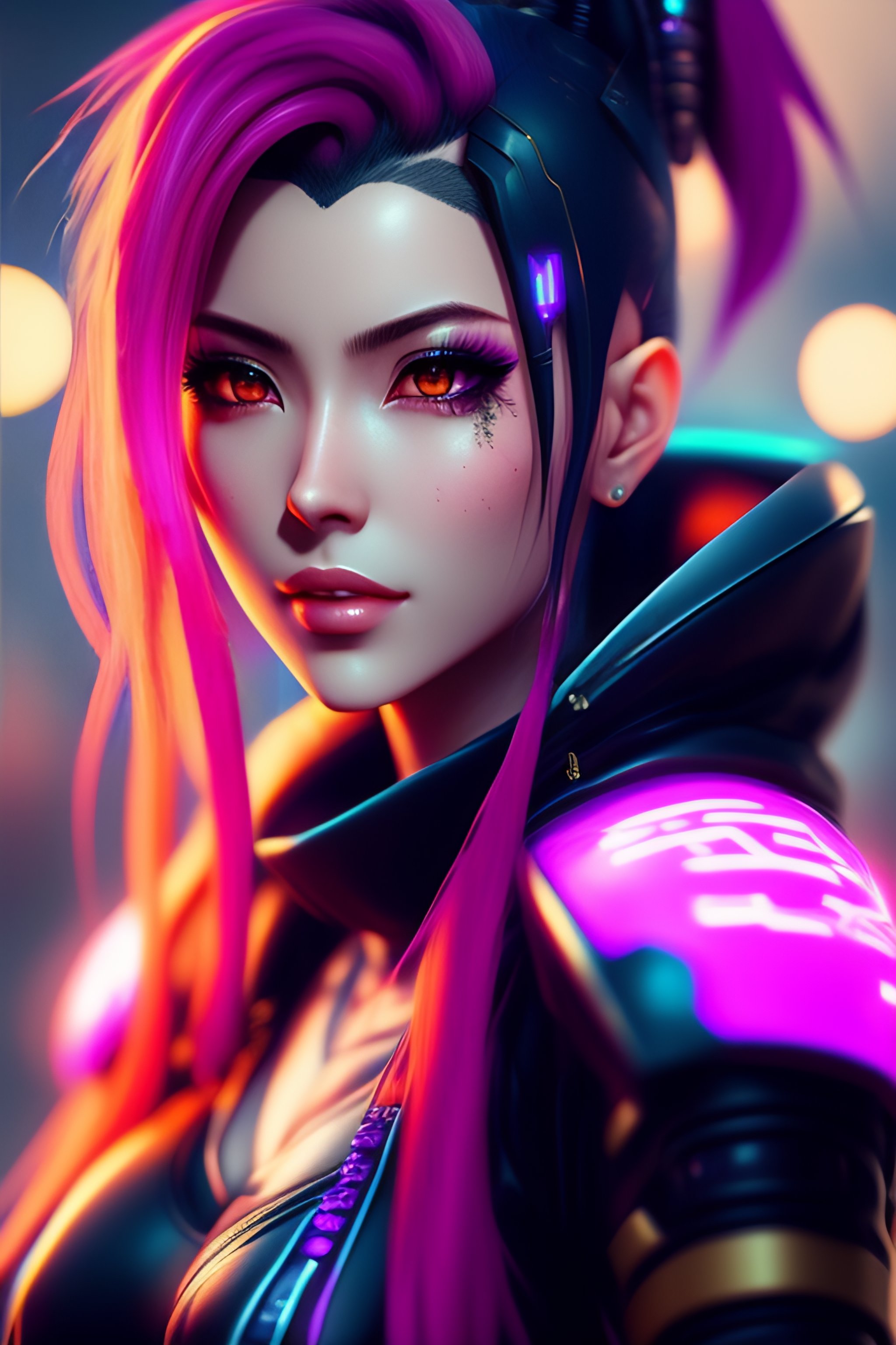 Lexica - Jinx cyberpunk, anime style, ultra detailded, 4k, cinematic,