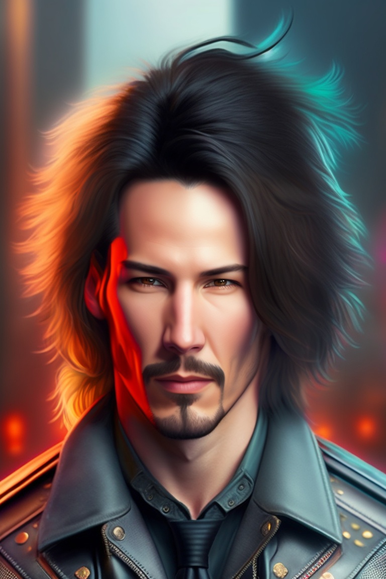 Lexica - Keanu Reeves as a punk rock star