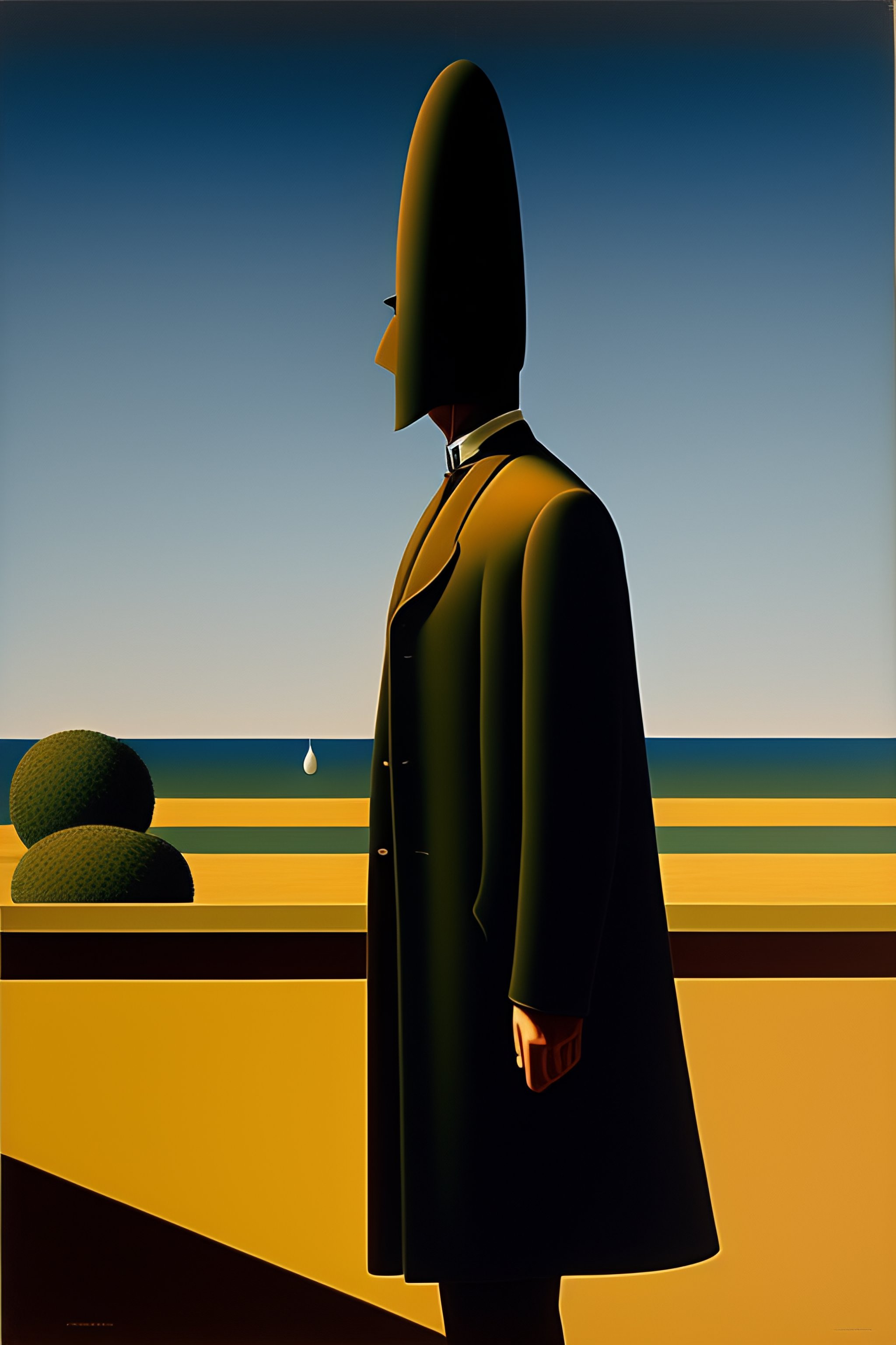 Lexica - Mysterious Figure By René Magritte