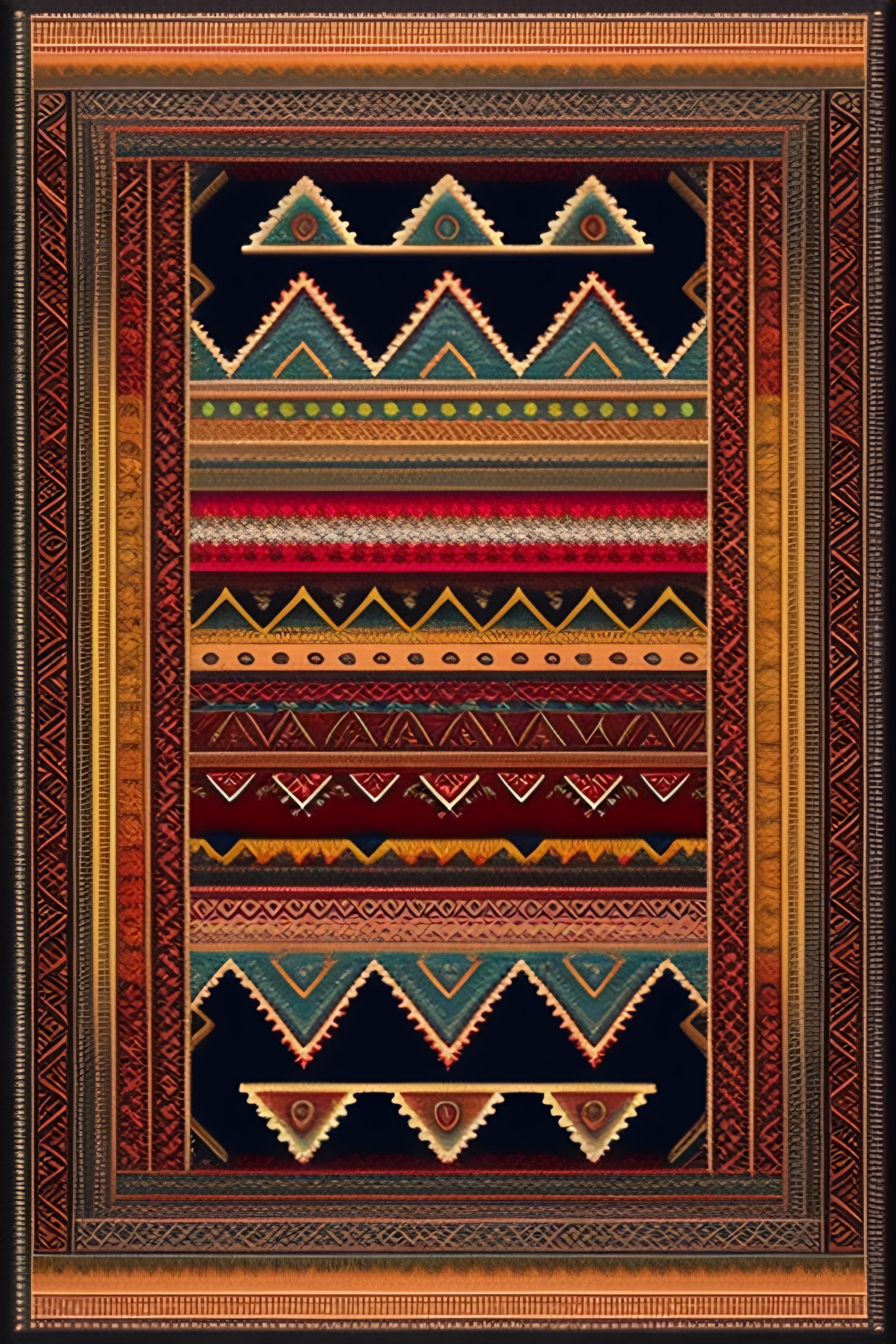 Lexica - Aztec rug texture