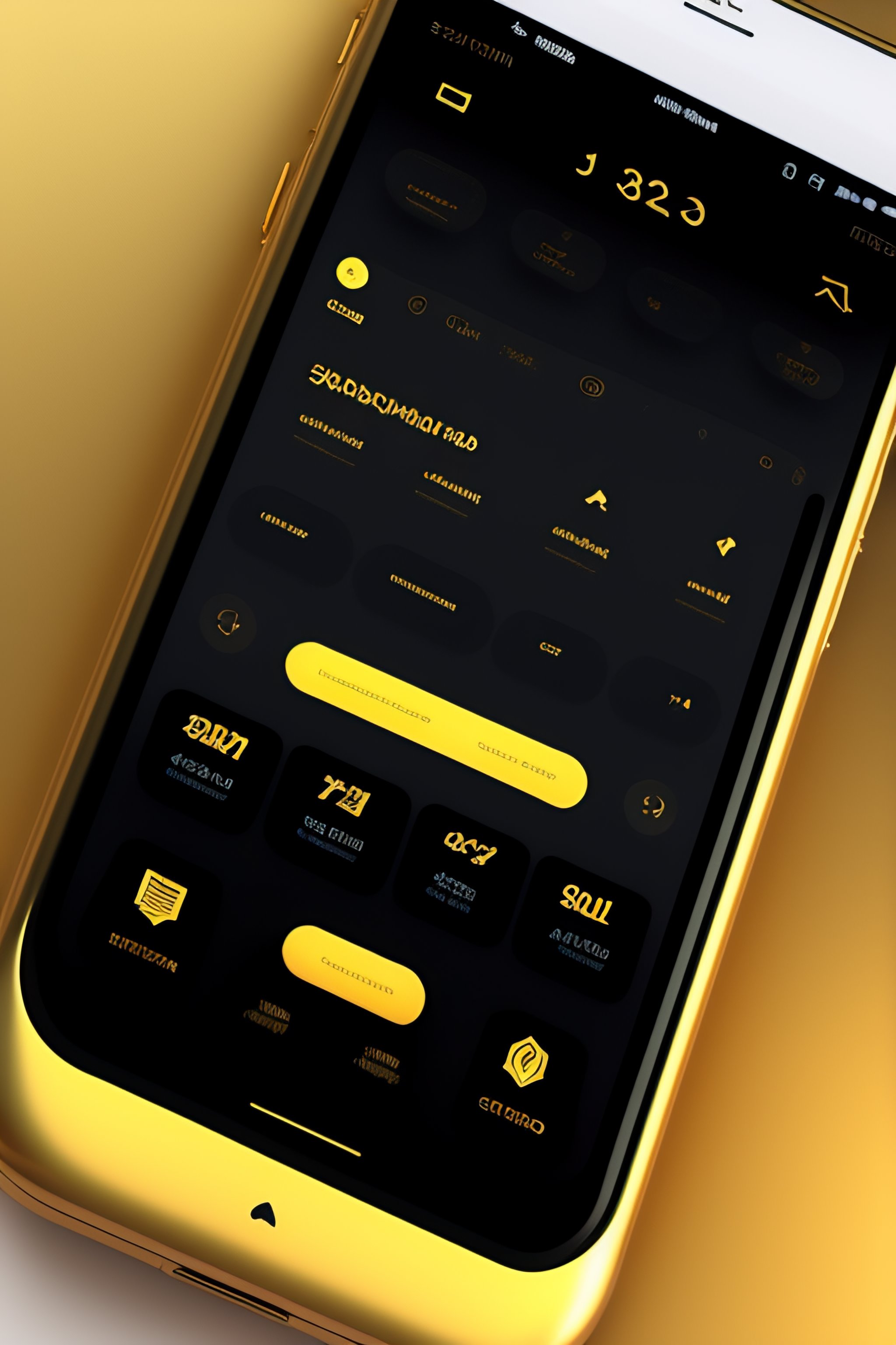 All black but gold on Behance