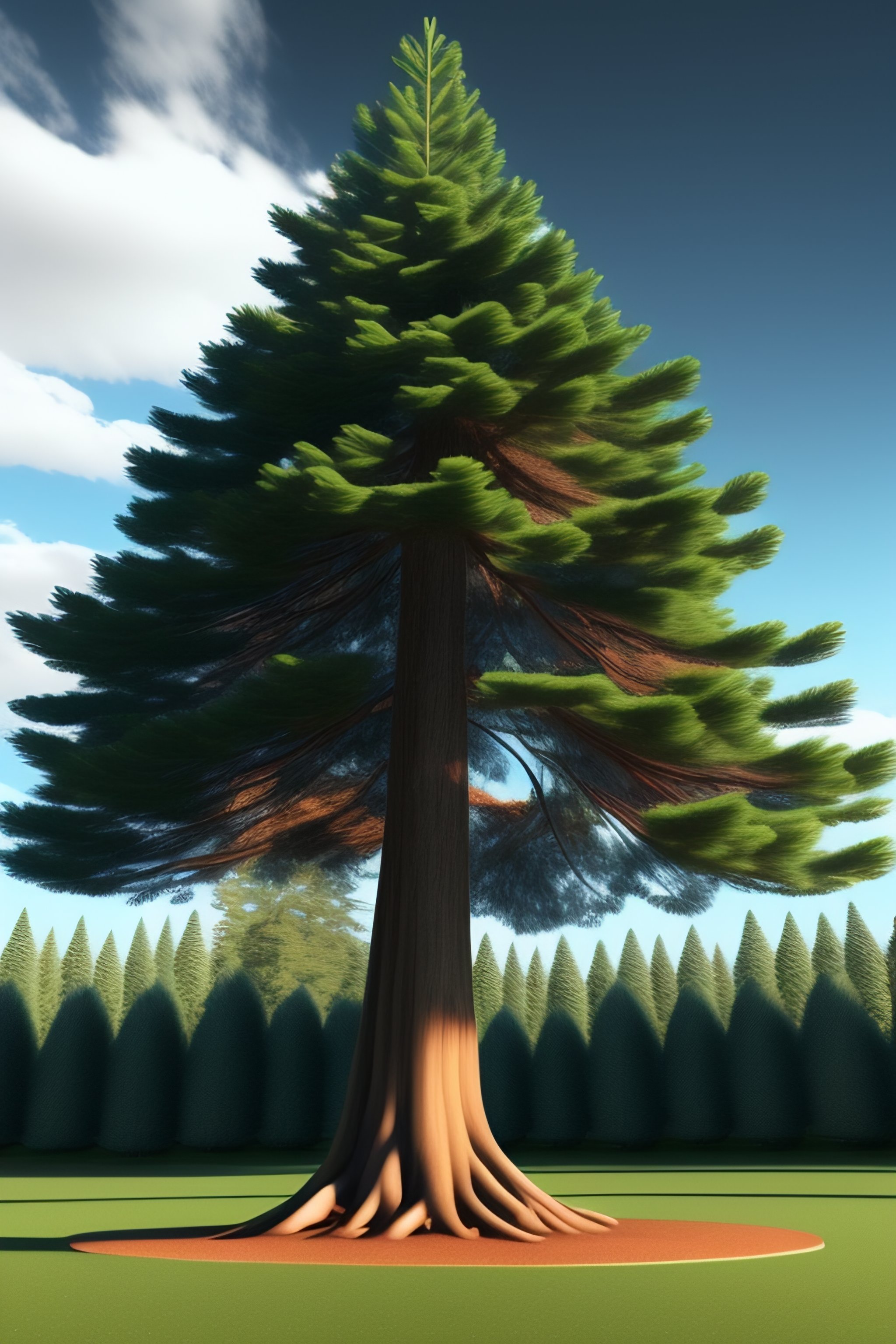 Lexica - Large pine tree with deep roots, photorealistic, full size ...