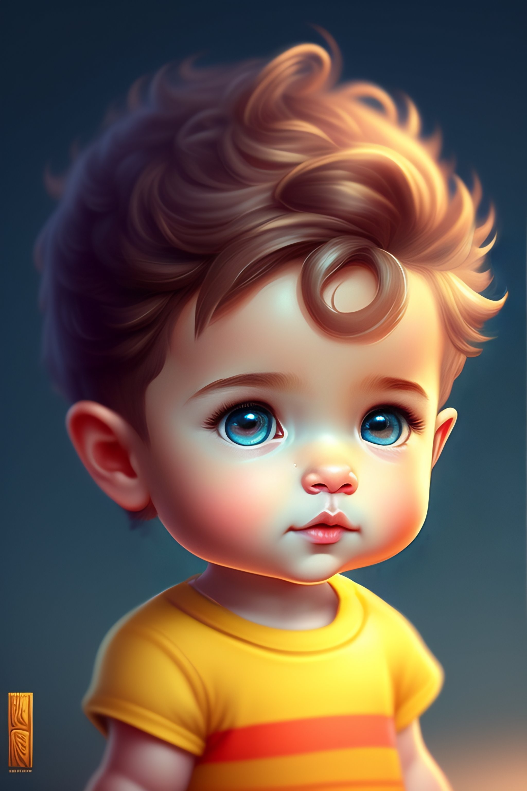 Lexica - Cute and adorable cartoon baby Tom Hunks, fantasy, dreamlike ...