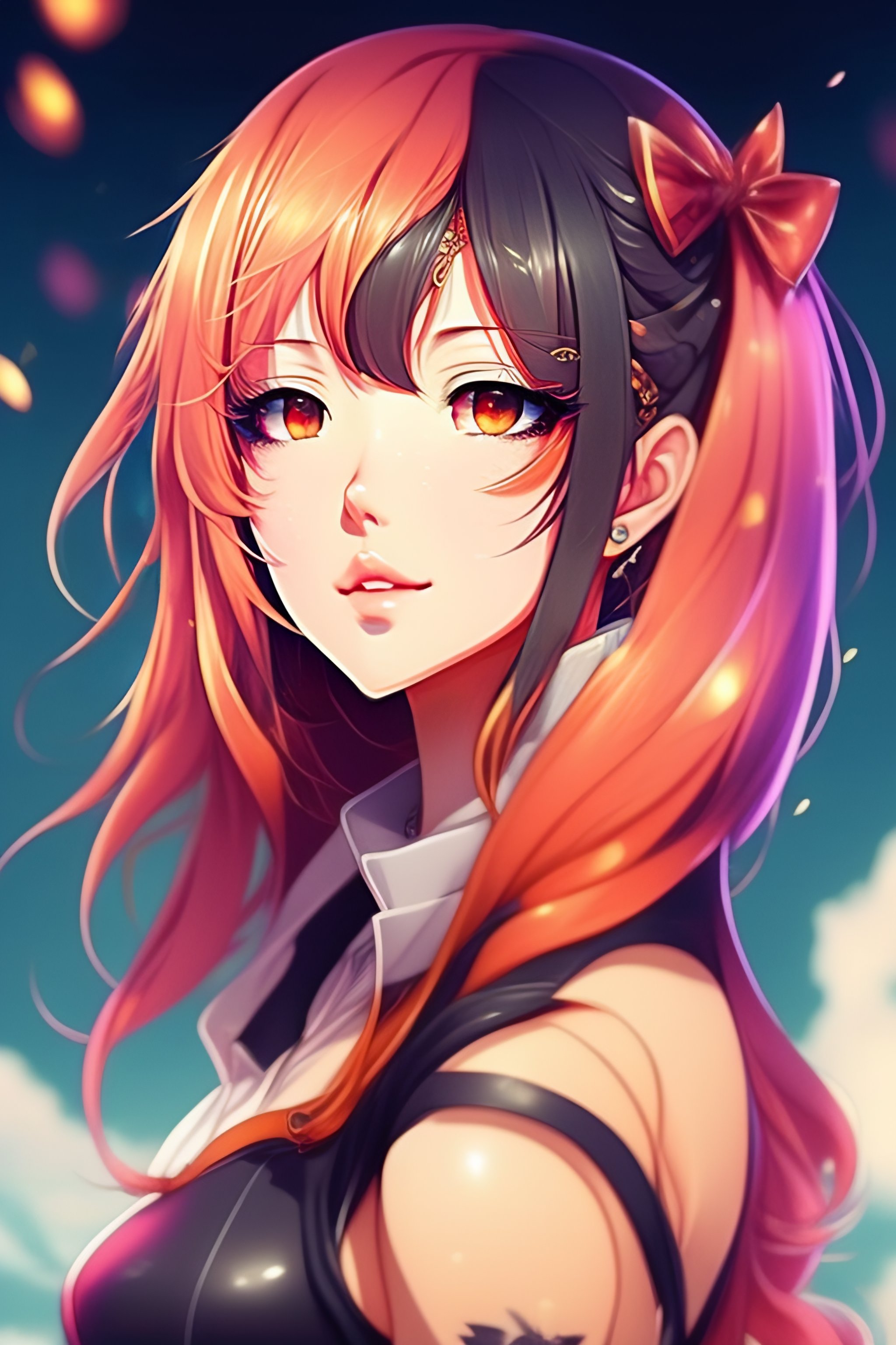 lexica-anime-girl-in-the-style-of-rossdraws