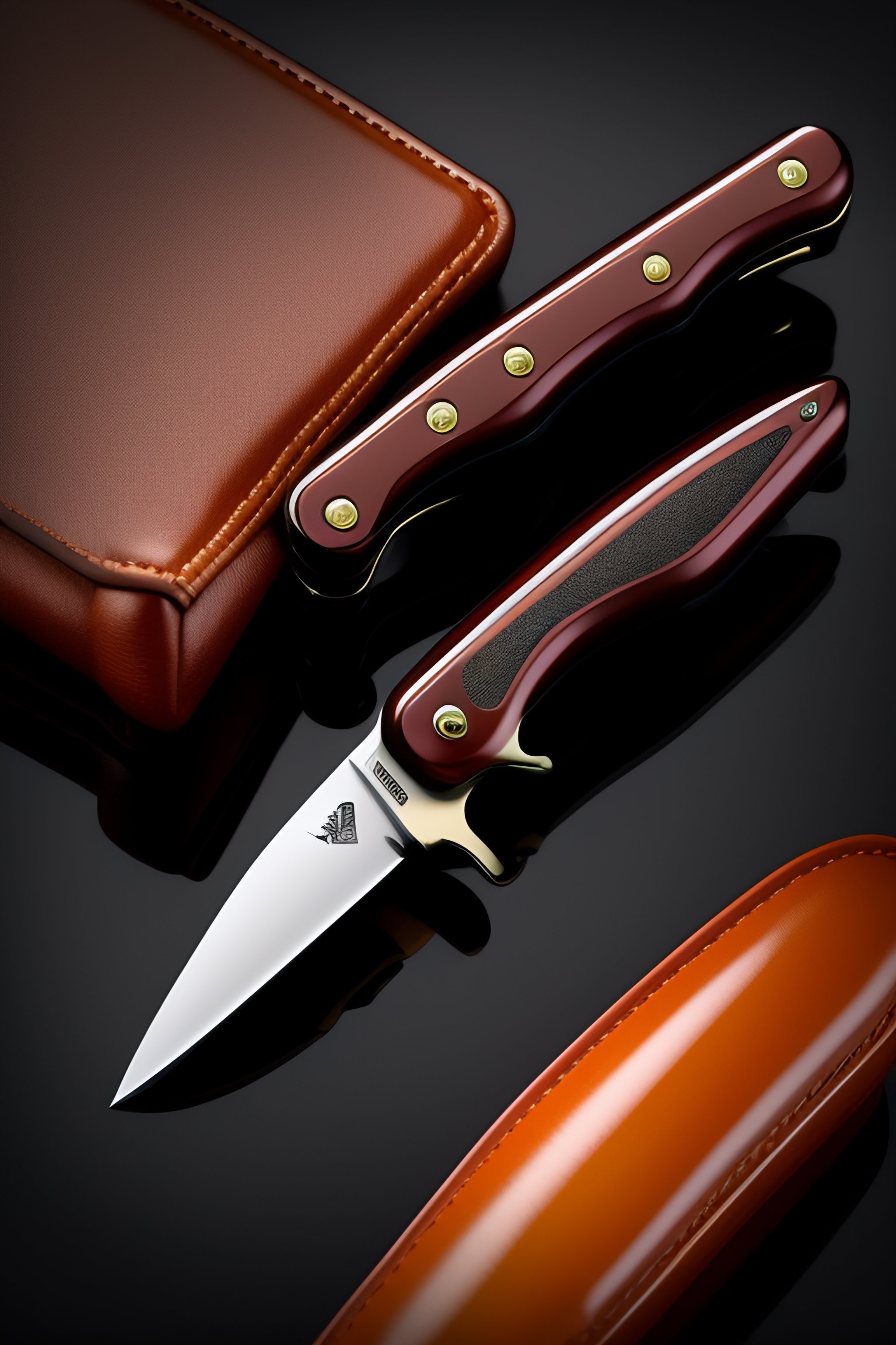 Lexica OKAPI foldable ratchet knife with blade shining