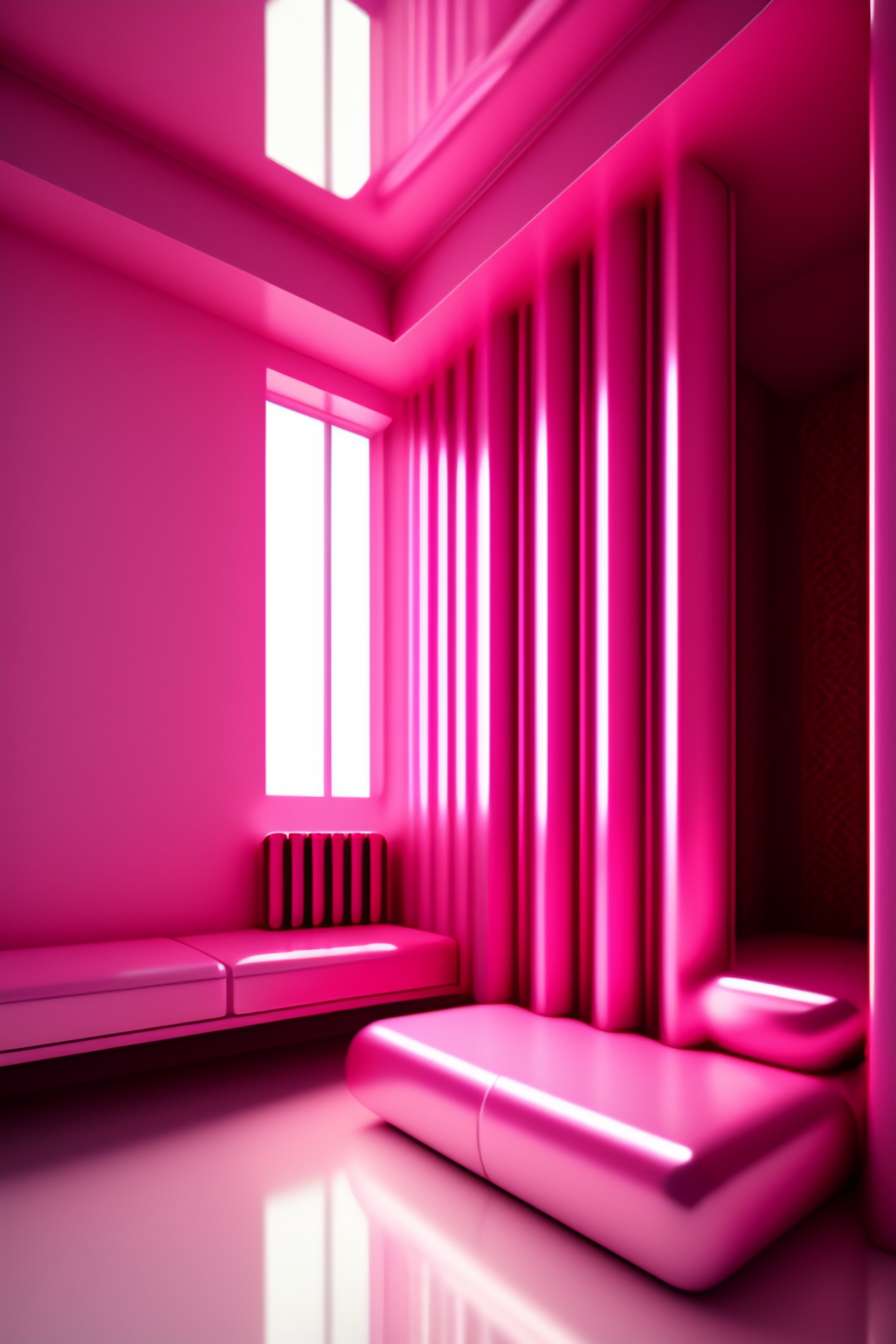 Lexica - Pink interior architecture
