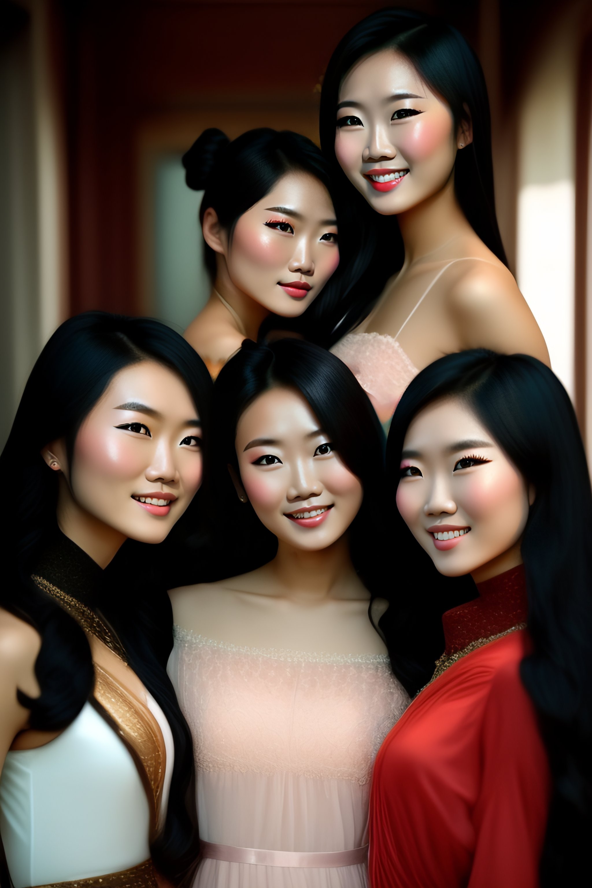 Lexica - Group of pretty asian girls
