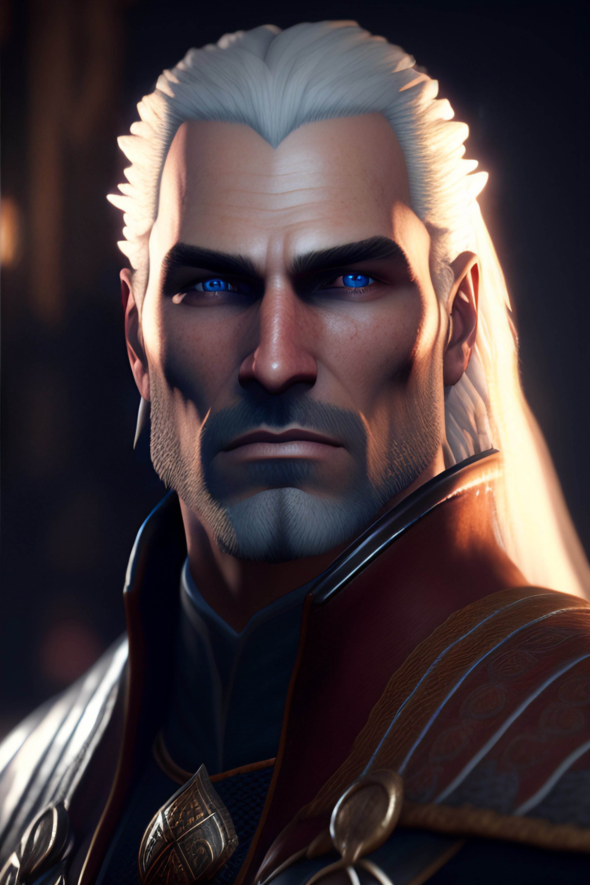 Lexica - Highly detailed portrait of geralt of rivia, stephen bliss ...