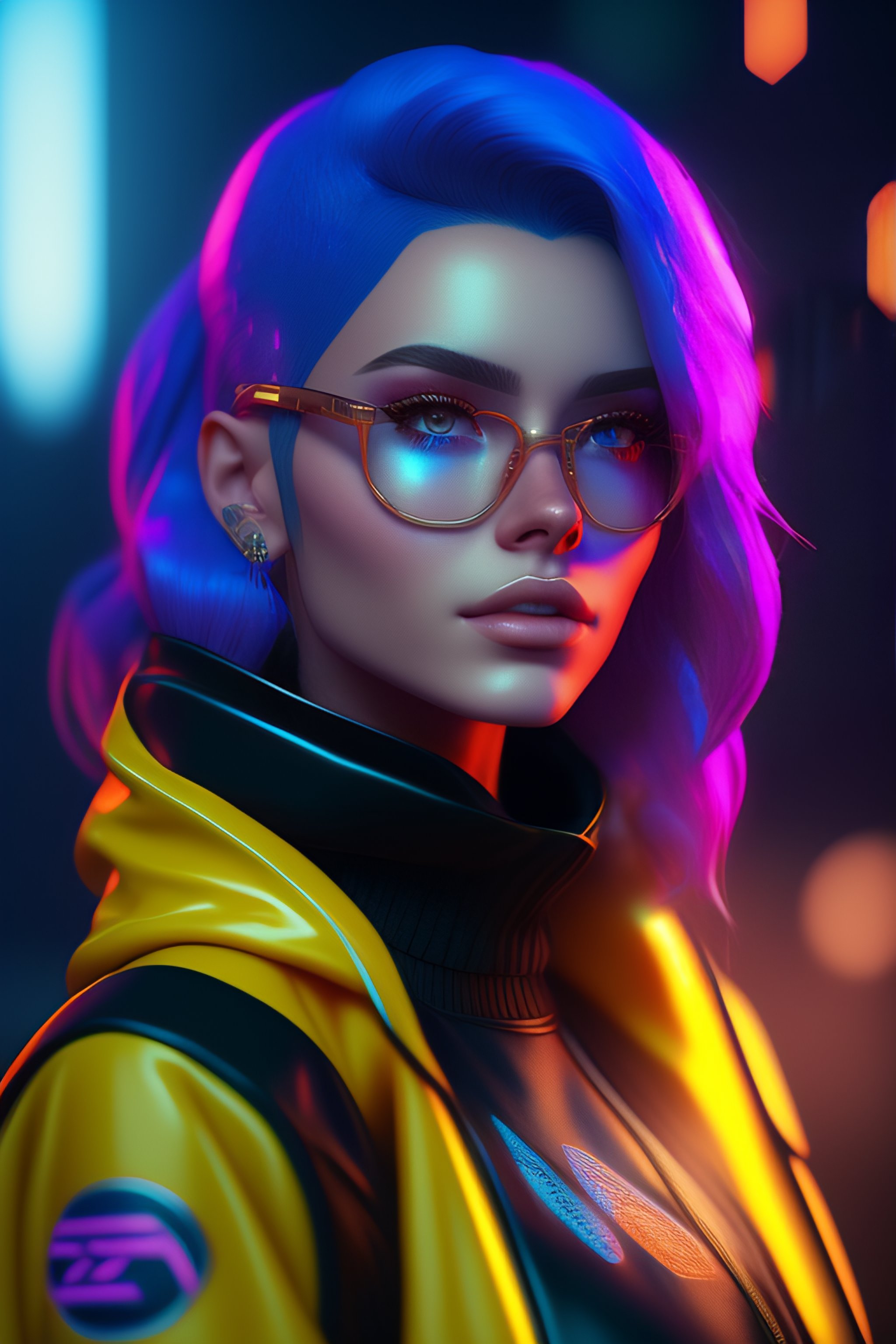 Lexica - Highly detailed portrait of a sewer emo punk woman student ...