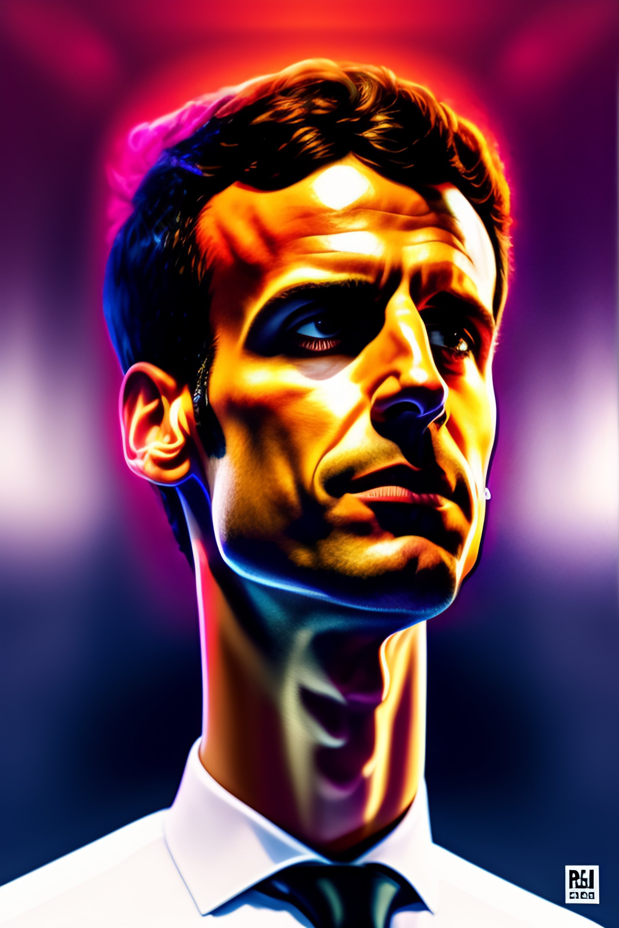 Lexica - Emmanuel Macron as PNL group member, rap, music, album cover