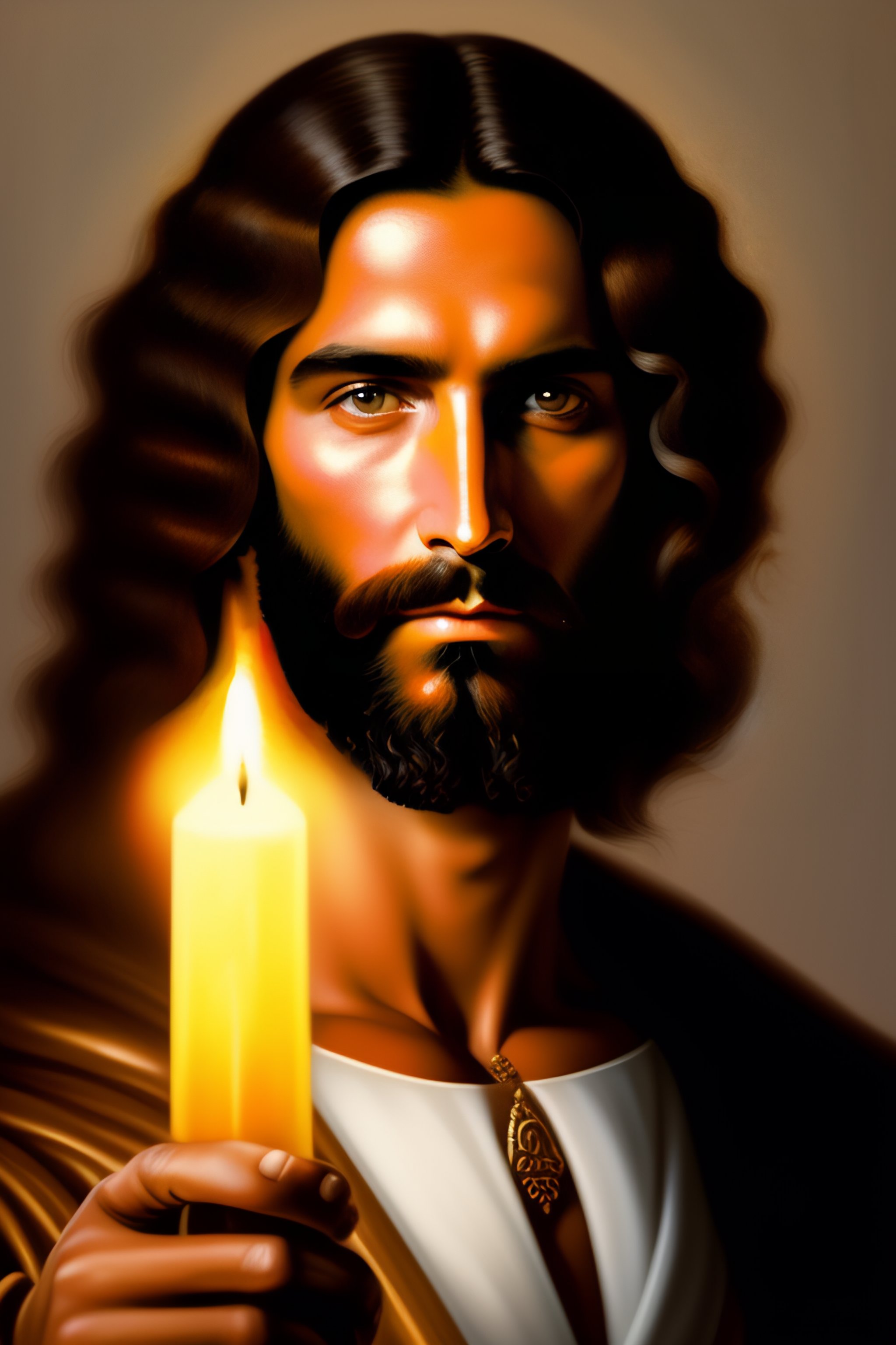 Lexica - Portrait of jesus hit satana