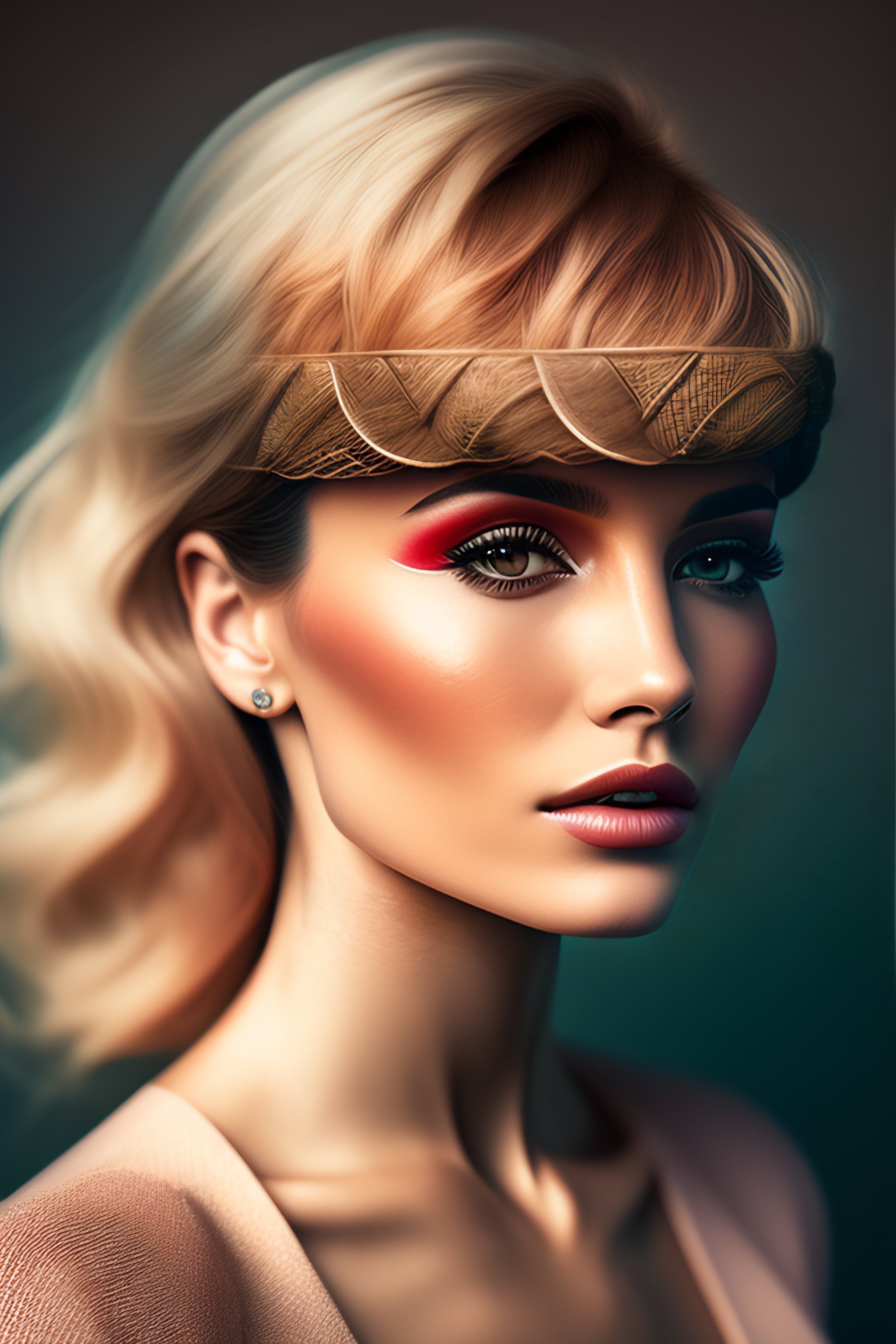 Lexica Realistic portrait in photostudio with modern fashion