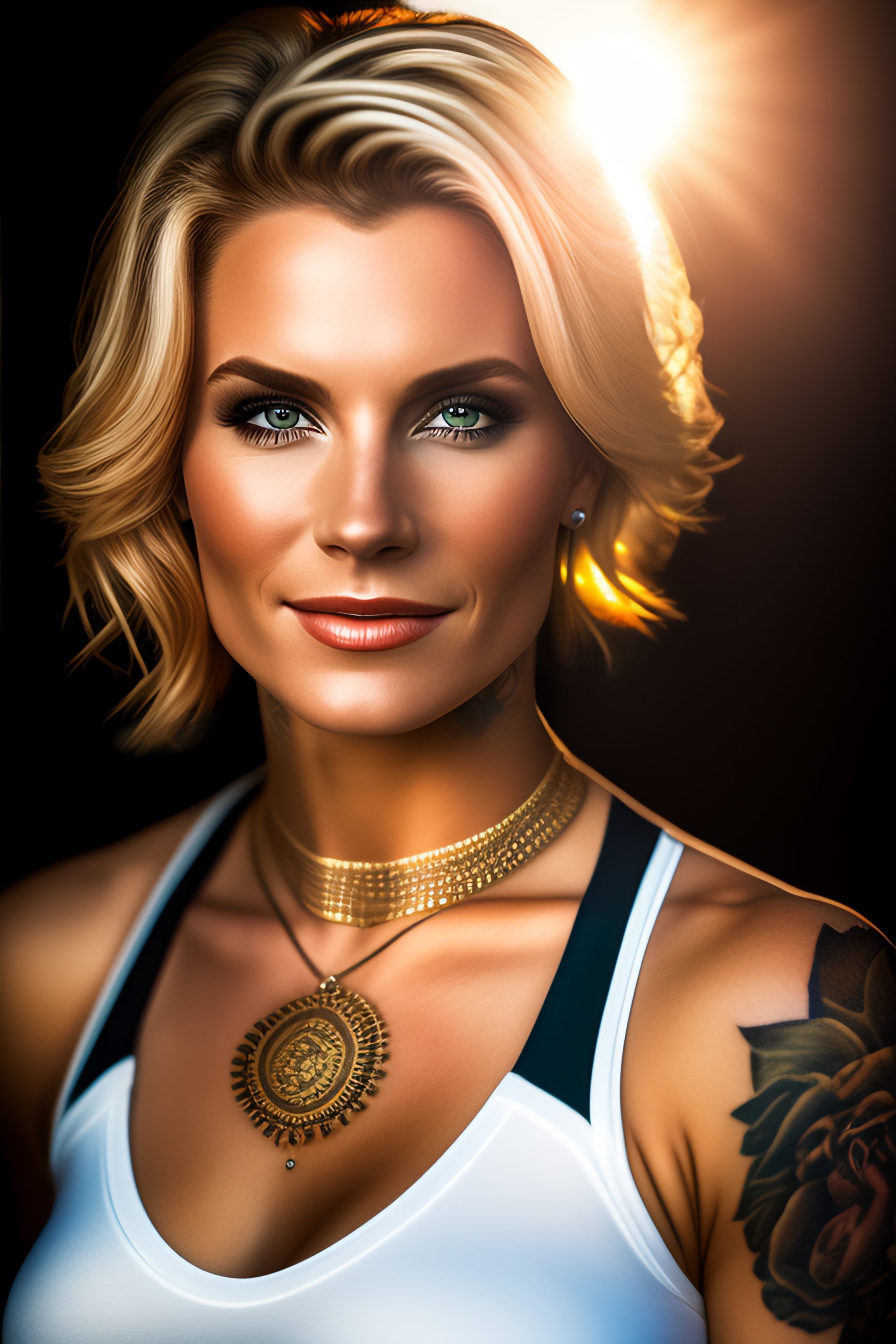 Lexica - Highly detailed portrait of a beautiful white female with ...