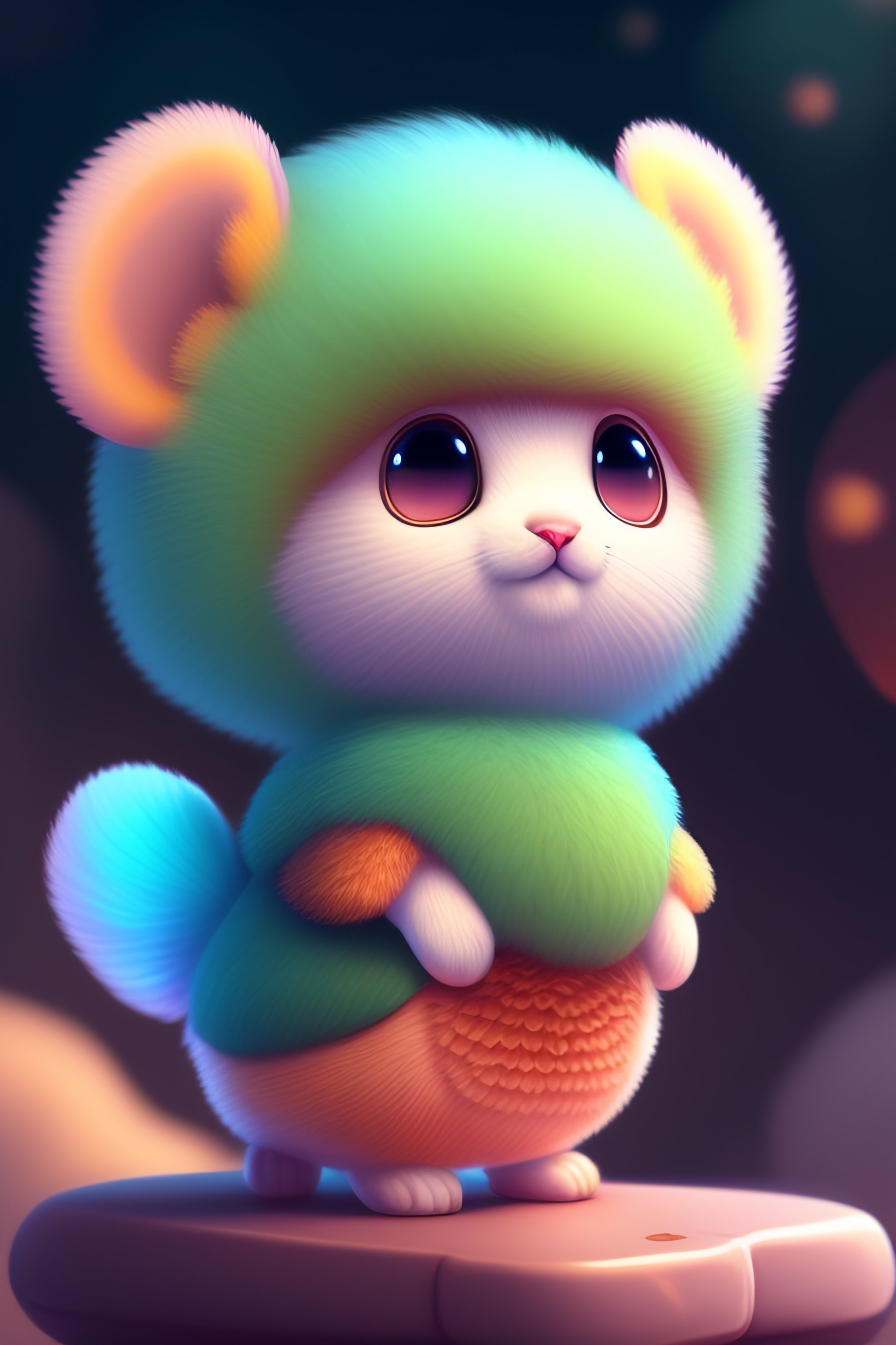 Lexica - CUTE AND ADORABLE CARTOON FLUFFY BABY RHEA, FANTASY, DREAMLIKE ...