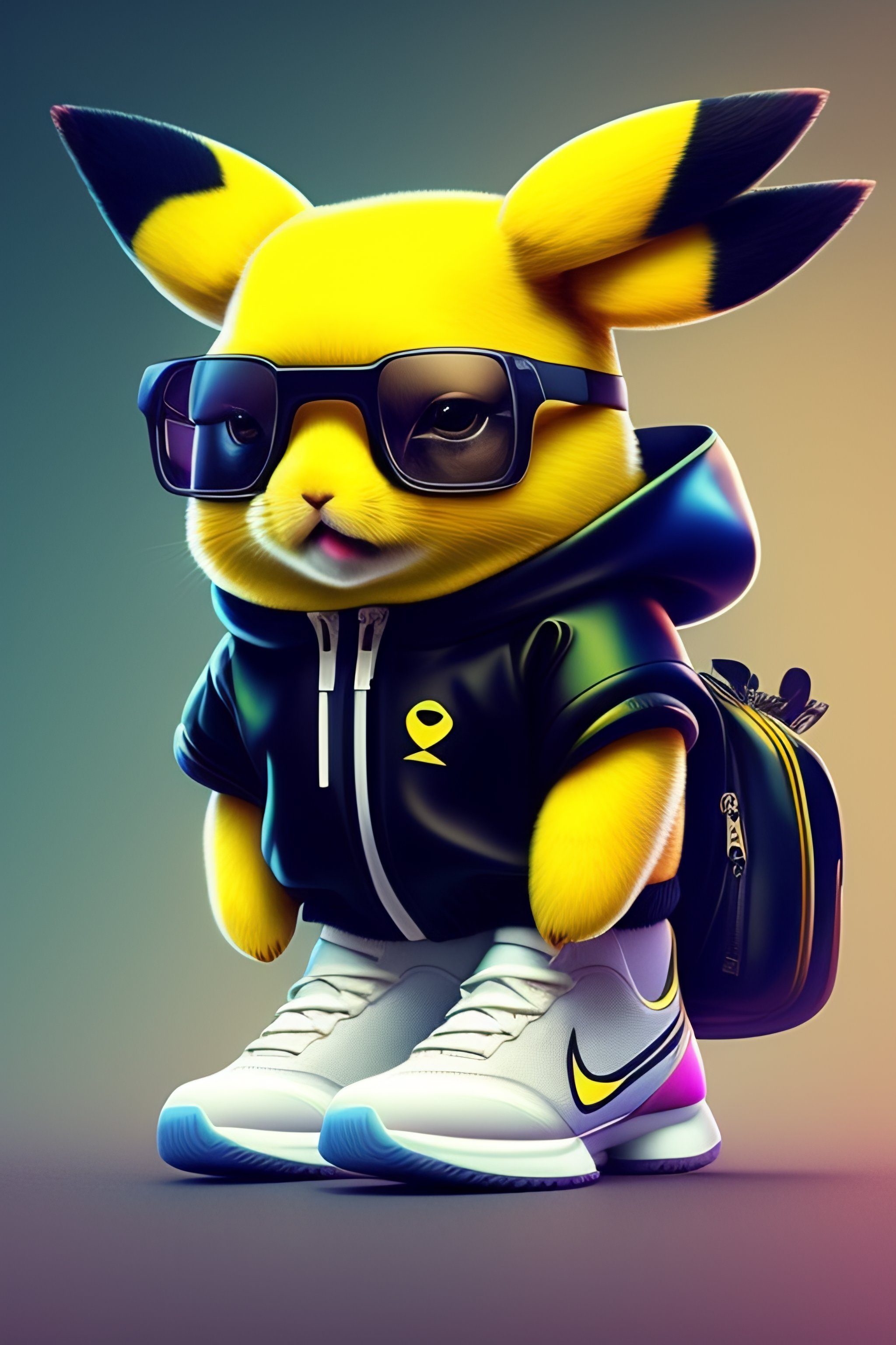 Lexica - Cute stylish Pikachu dressed in stylish futuristic sportswear ...