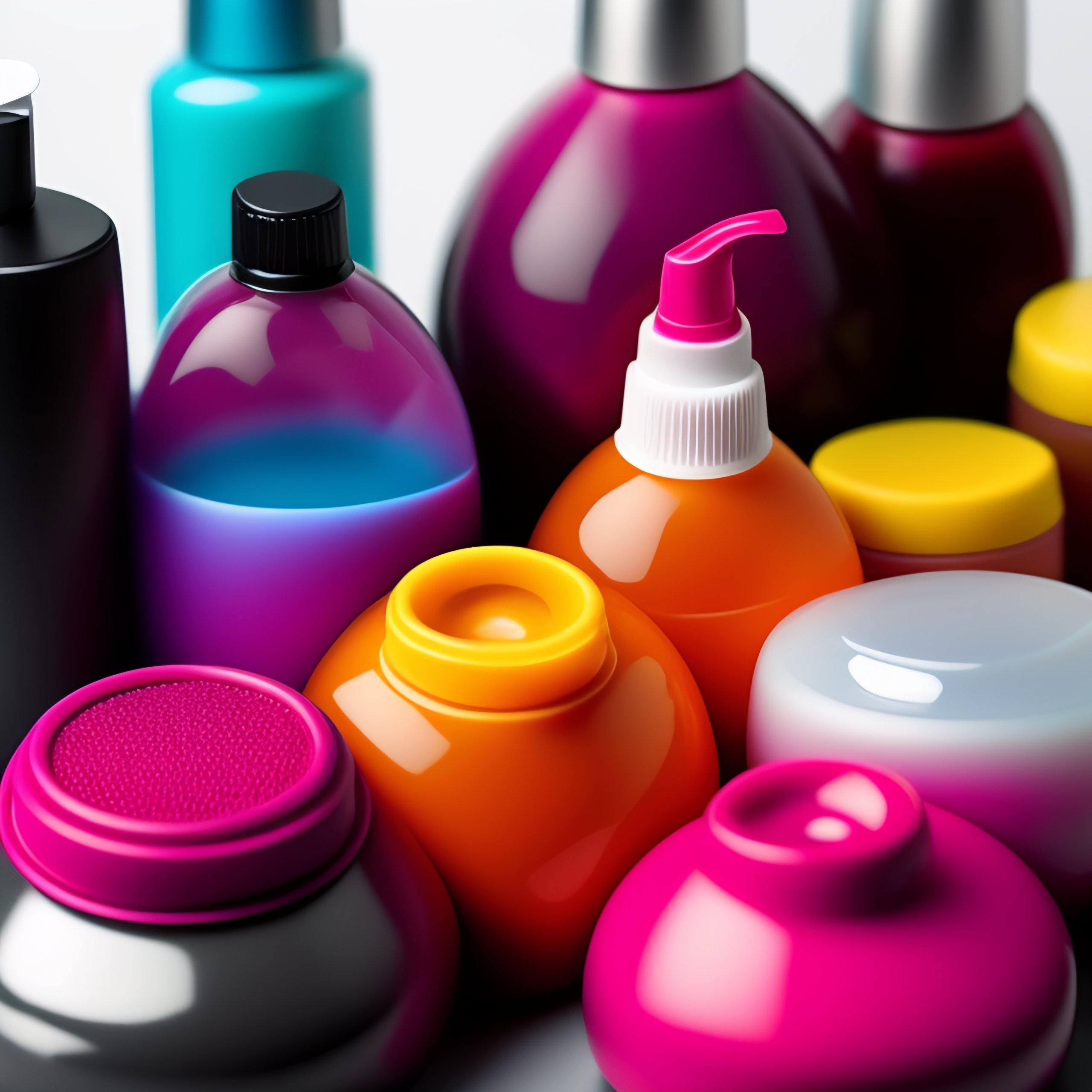 Lexica New plastic caps for shampoo, conditioner, cosmetics.