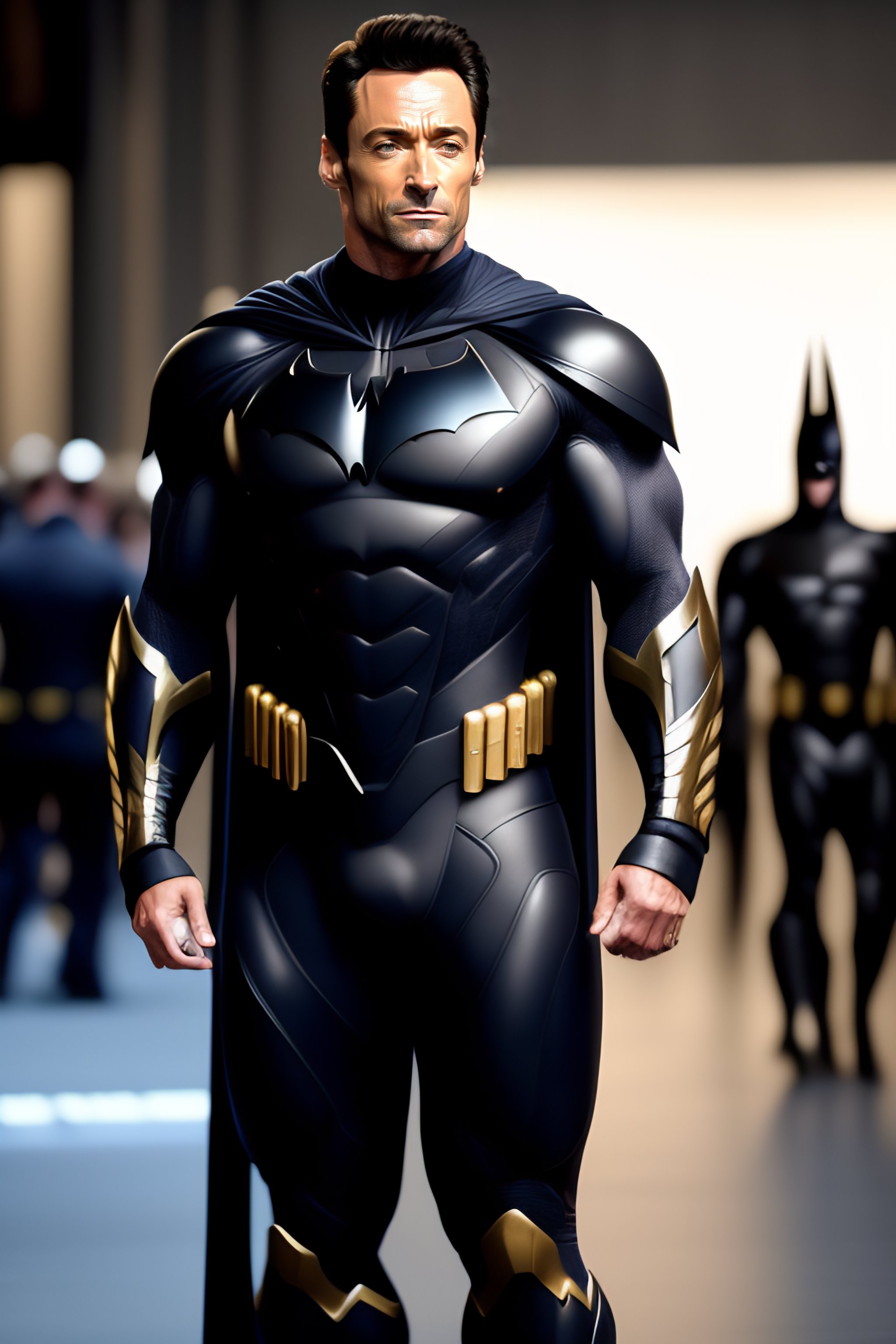 Lexica - Hugh jackman as bruce wayne with batsuit in batman movie, full ...