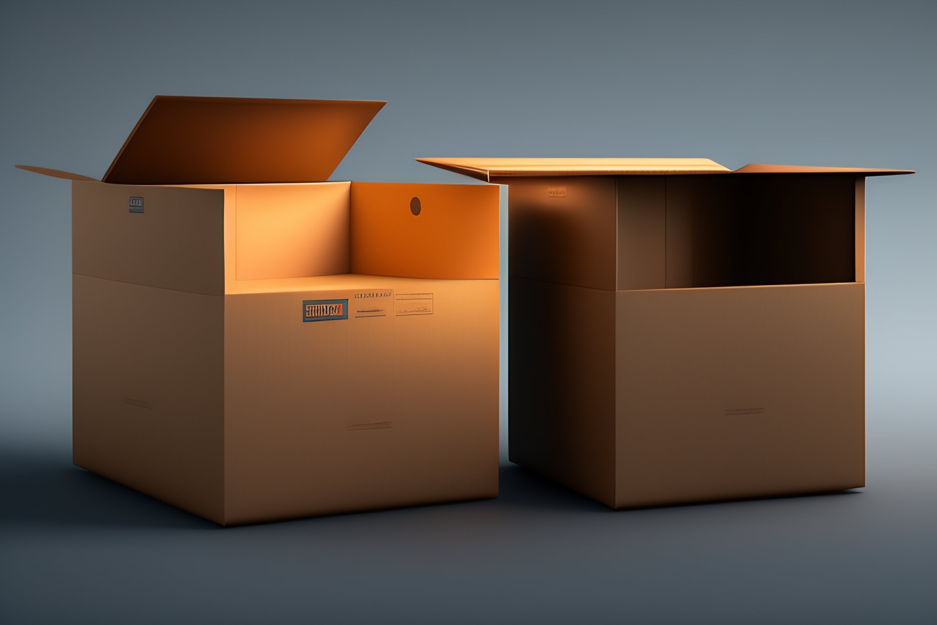 Lexica - Boxes in stock, perfect composition, hyperrealistic, super ...