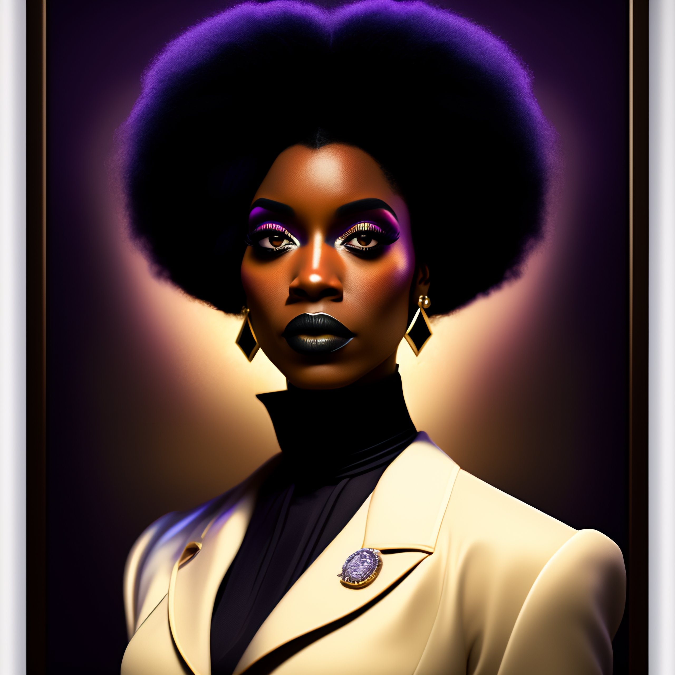 Lexica - Black - afro american - Addams family by tim burton ...