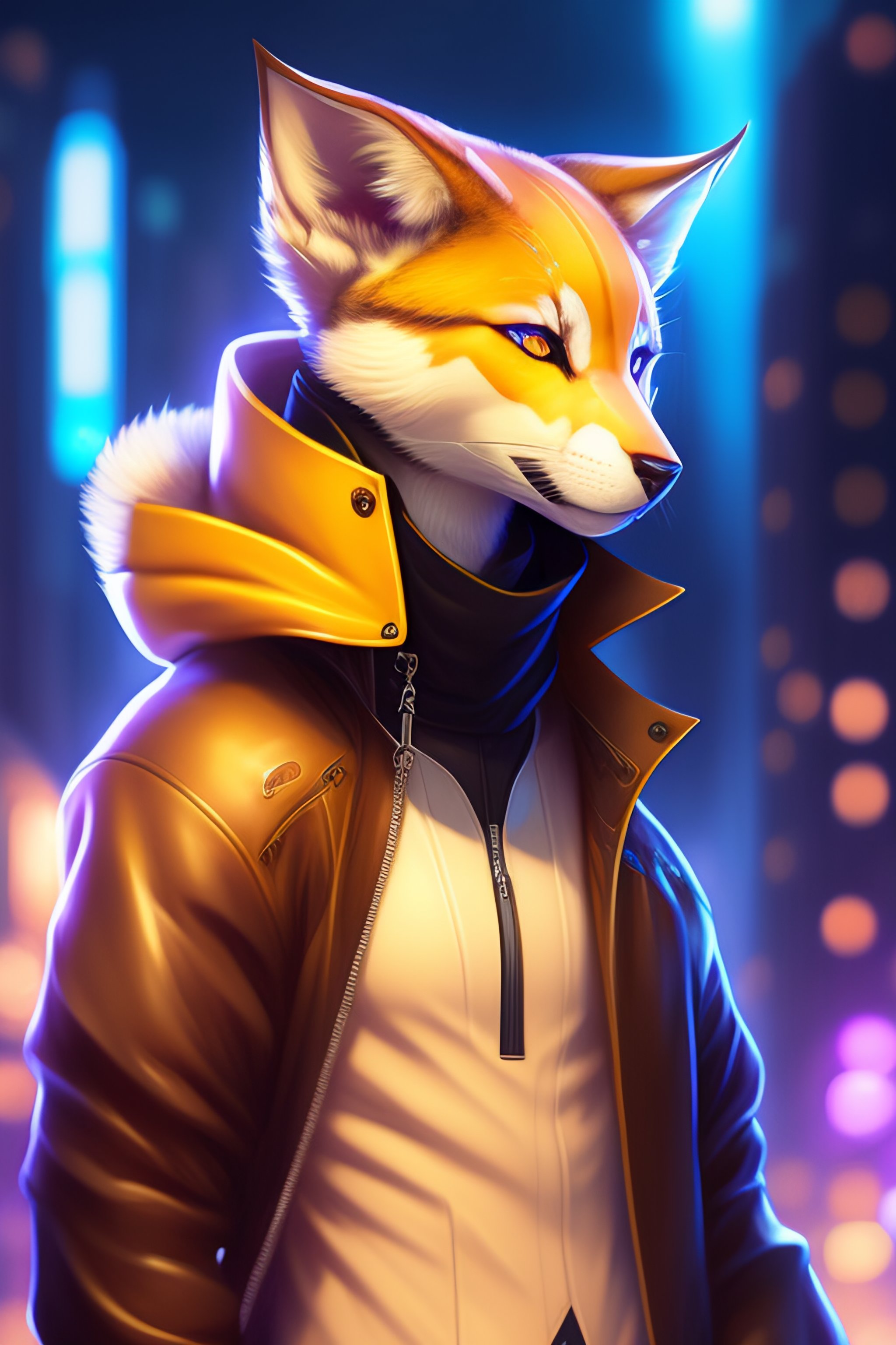 Lexica - Award Winning Beautiful Portrait Commission Of A Male Furry 