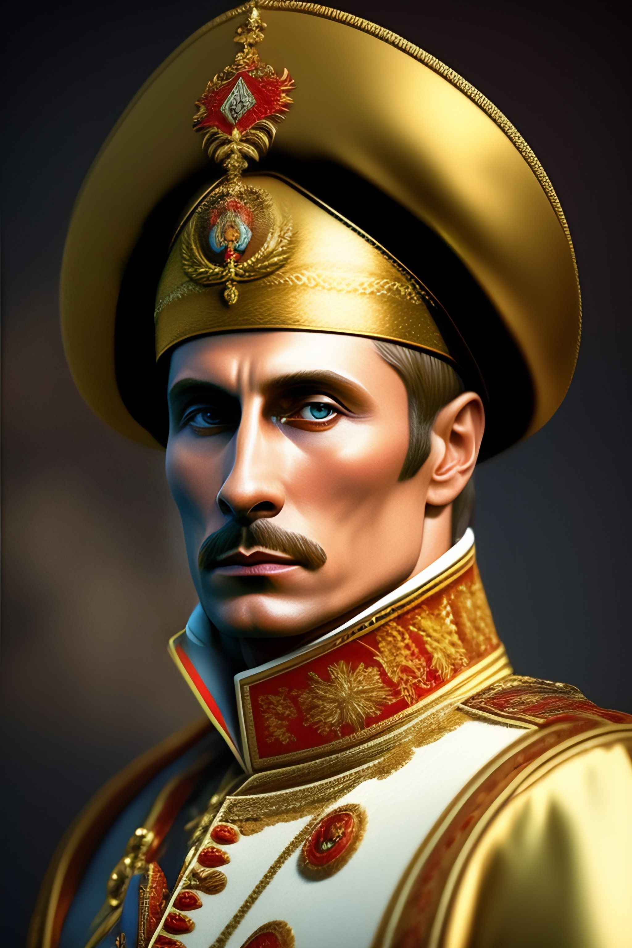 Lexica - Putin in costume napoleon, highly detailed, smooth, sharp ...