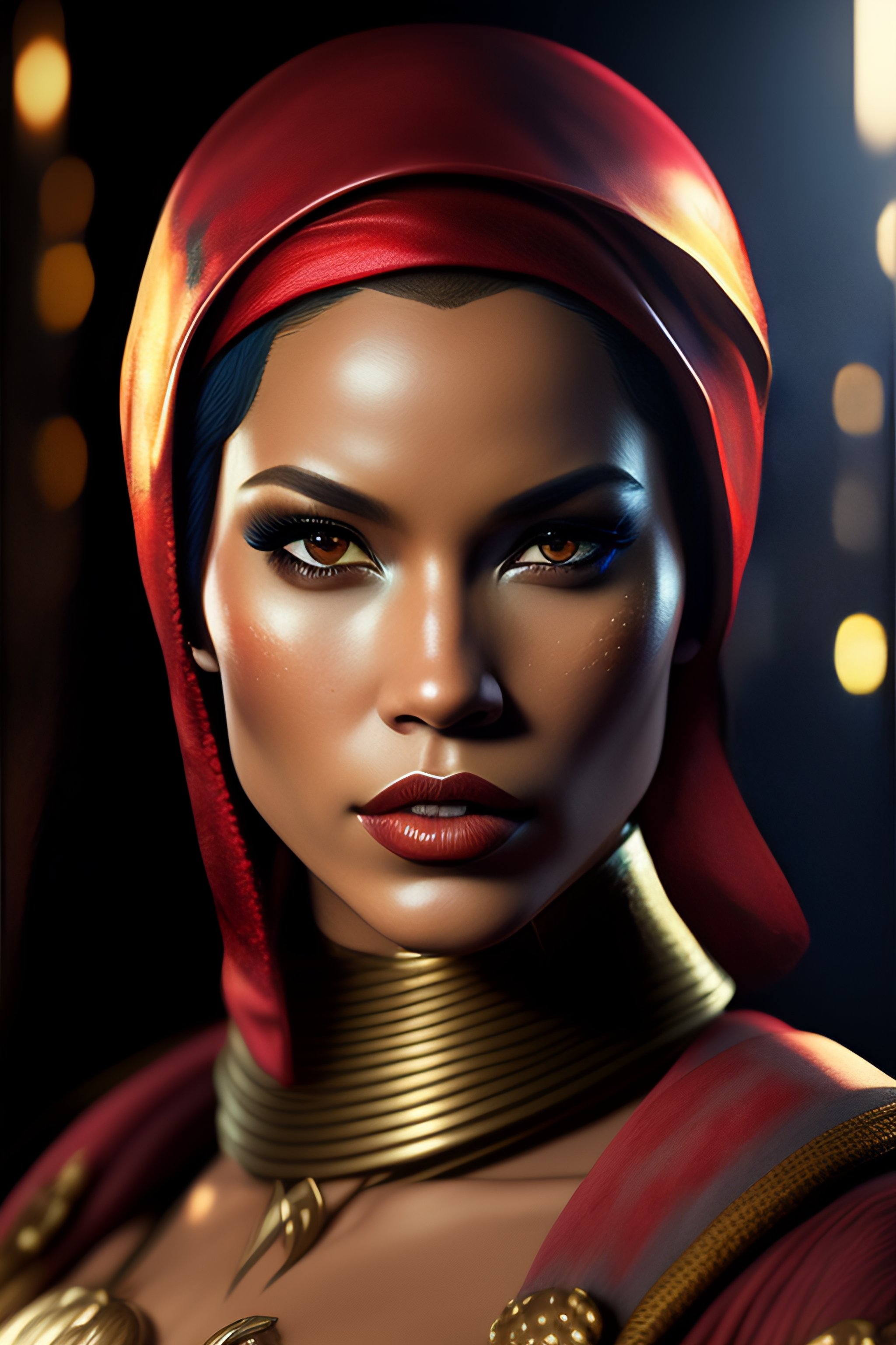 Lexica - Star wars female pirate red twi'lek character closeup portrait ...