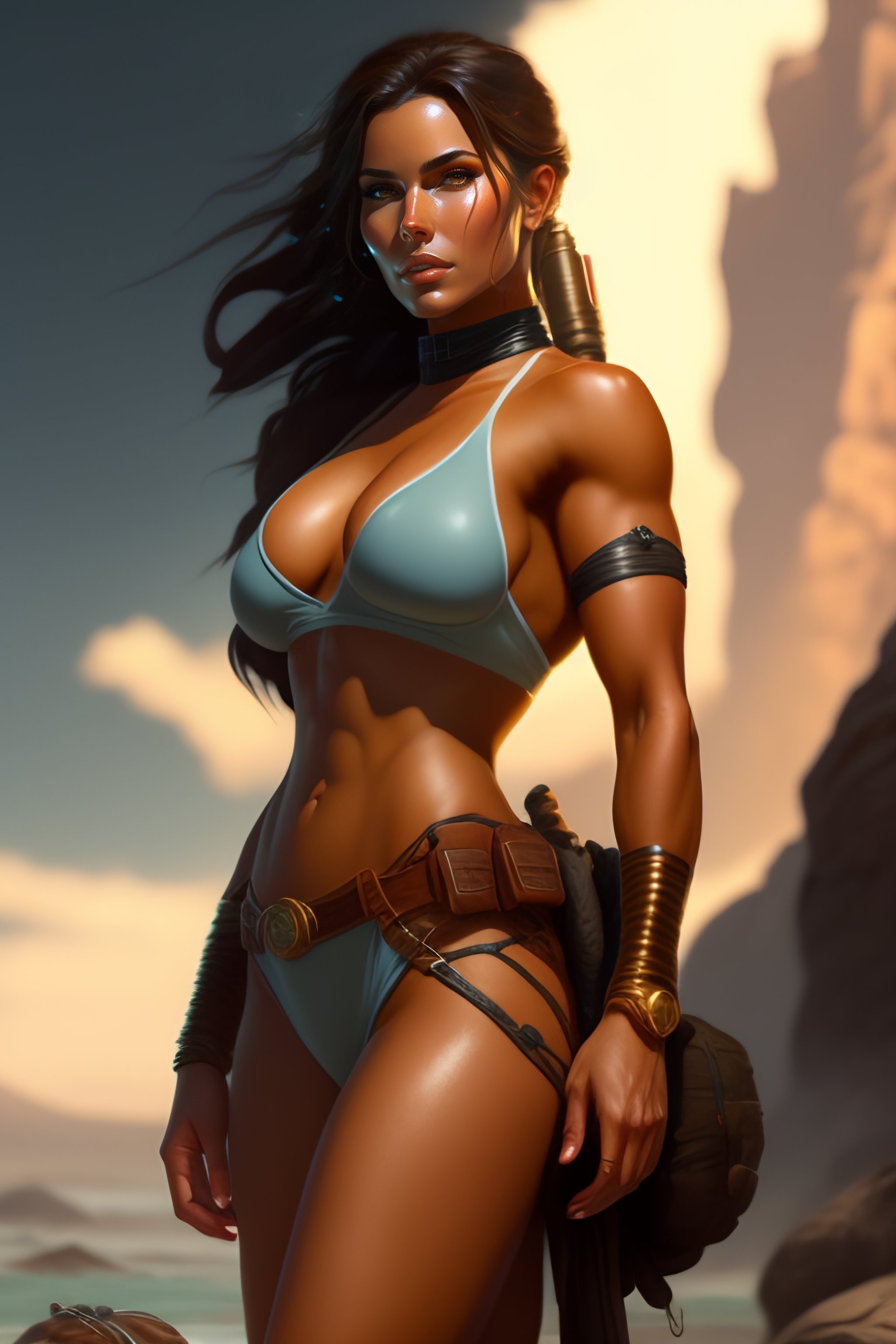 Lexica Full Body Lara Croft In Bikini By Stanley Artgerm Lau Greg