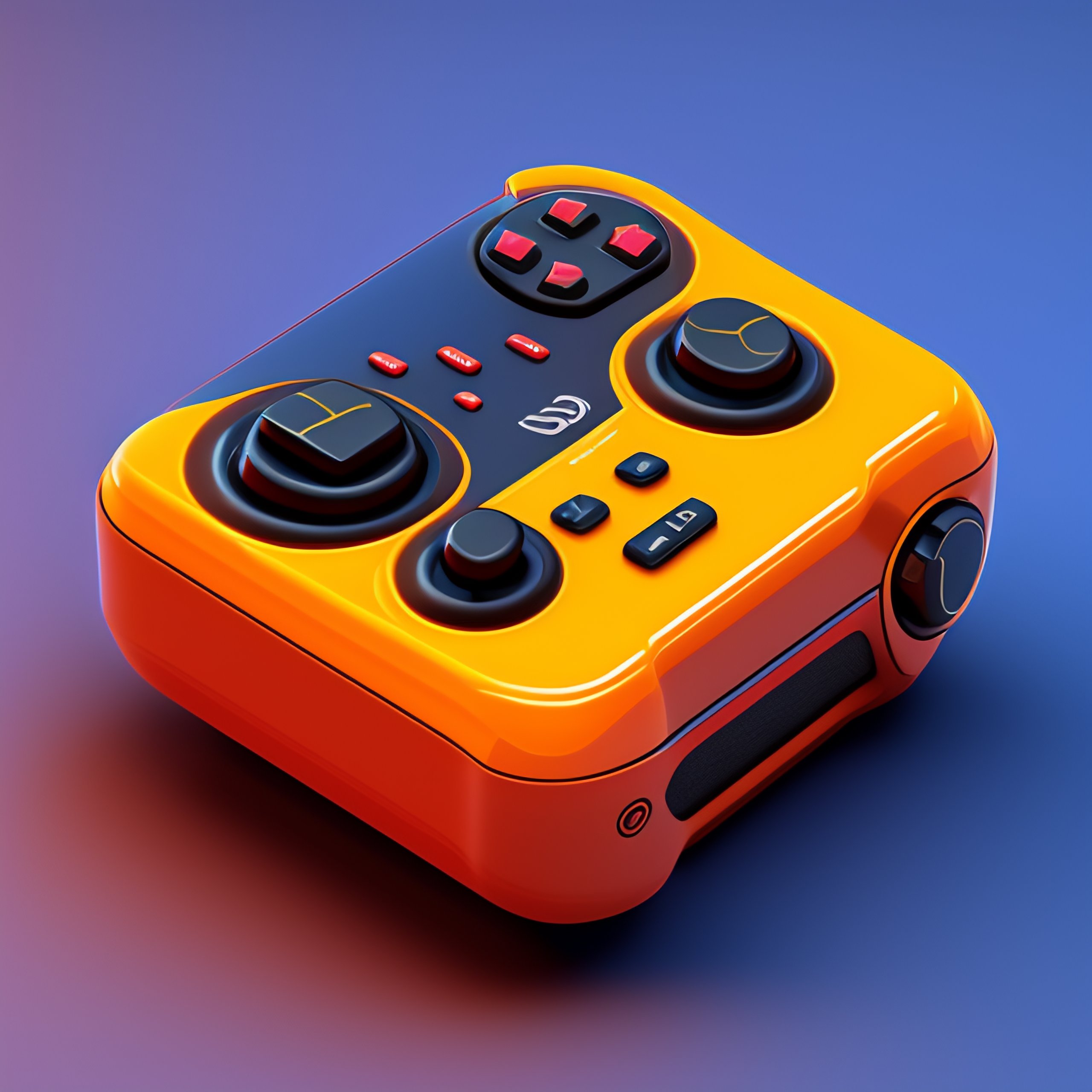 Lexica - Isometric render of a videogame controller