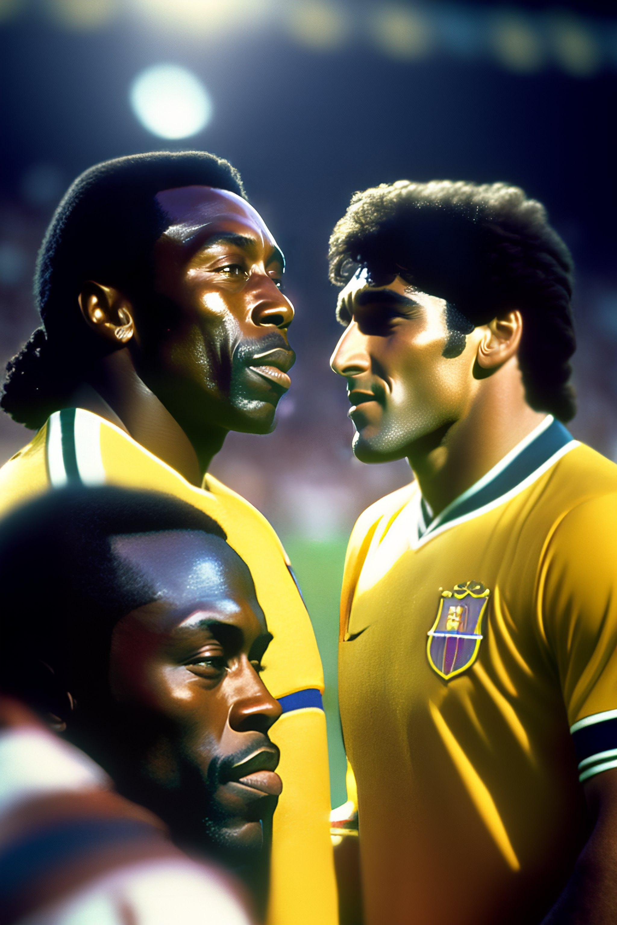 Lexica - Pele and Maradona in Heaven