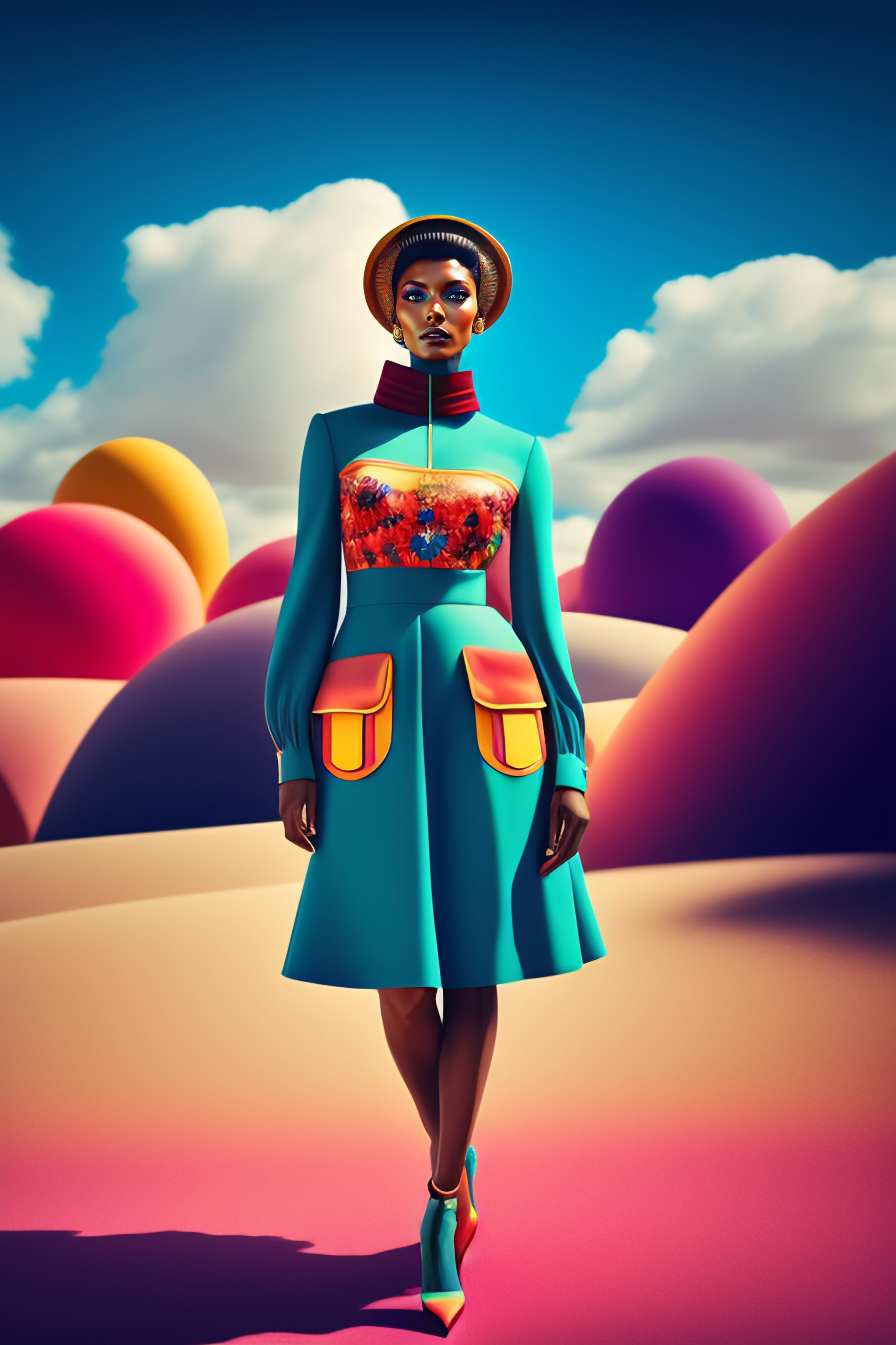 Lexica - Retro 60s, imaginary skinny crazy humanoids intergalactic,big ...