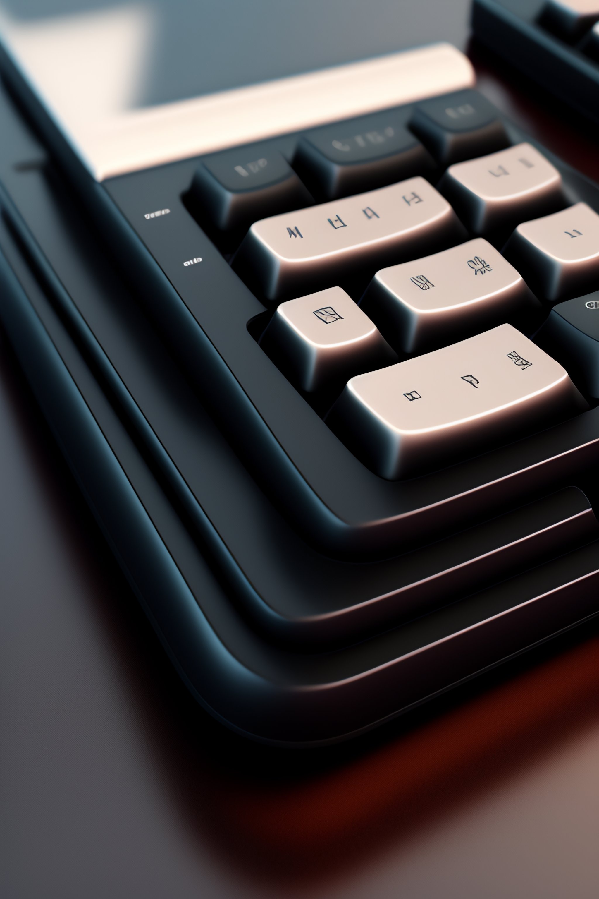 Lexica - 3D Render of Logitech MX Keys Keyboard