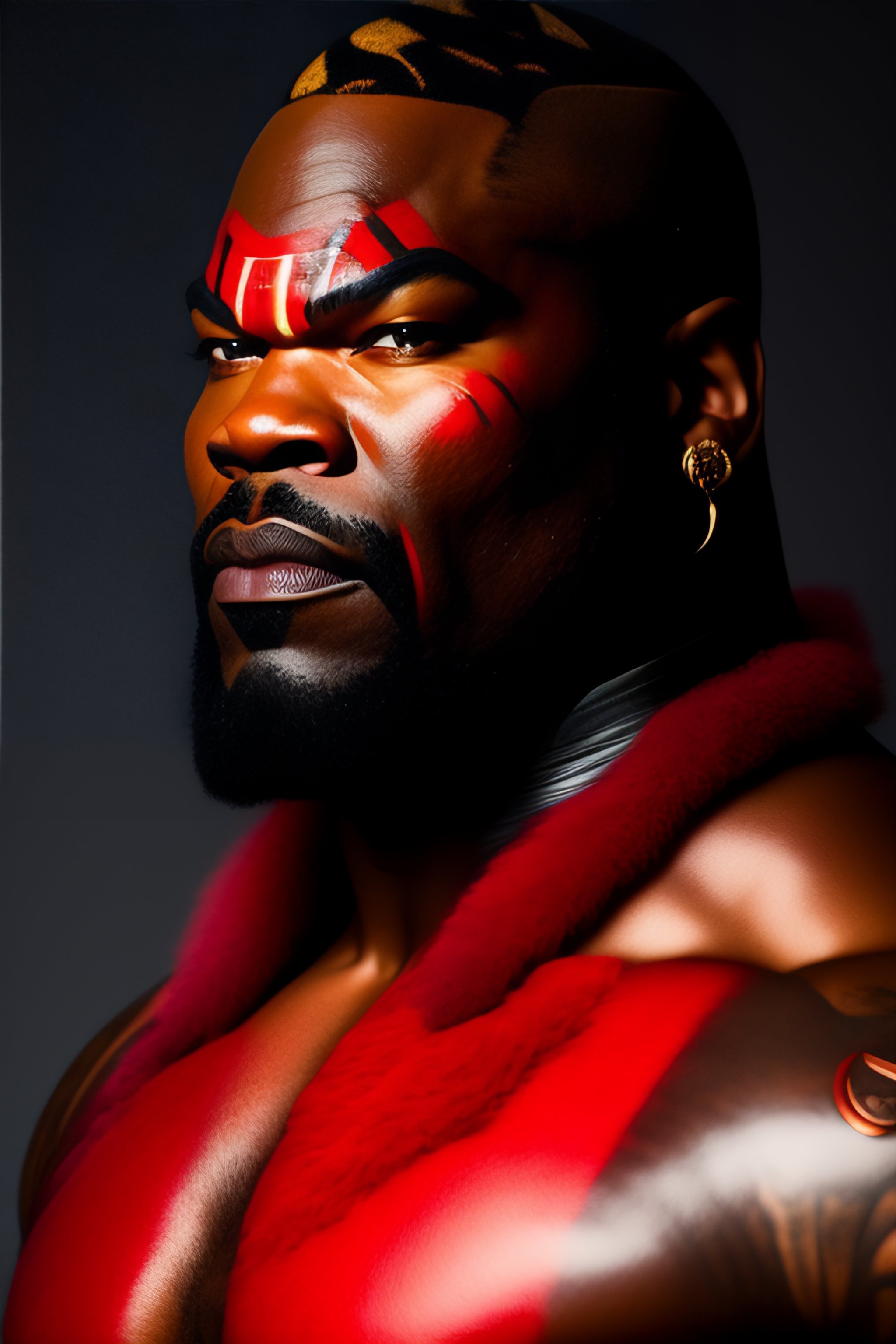 Christopher Judge As Kratos Photorealism Stylized Prett 4c482da8