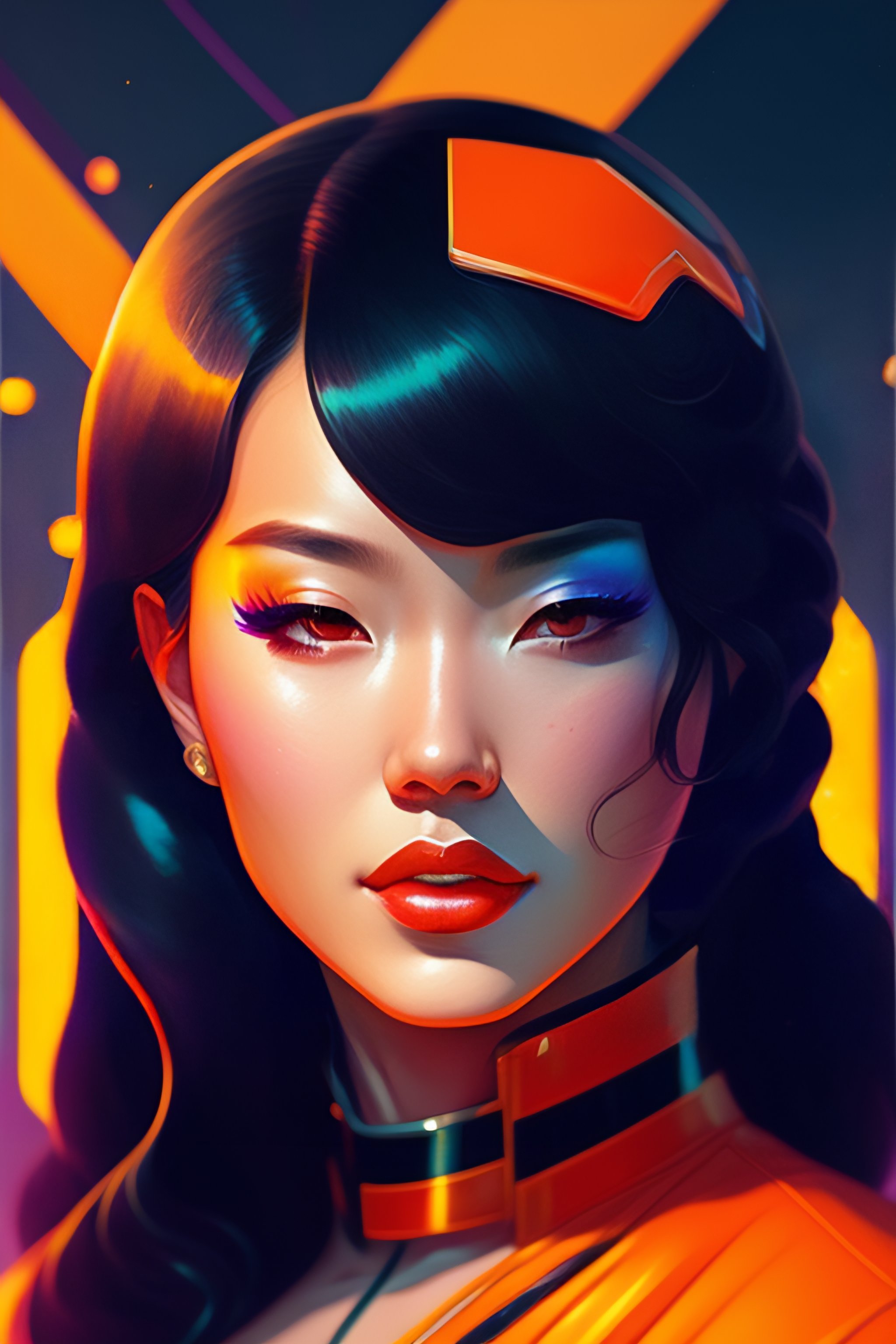 Lexica - A colorful comic noir star warsillustration painting of a ...