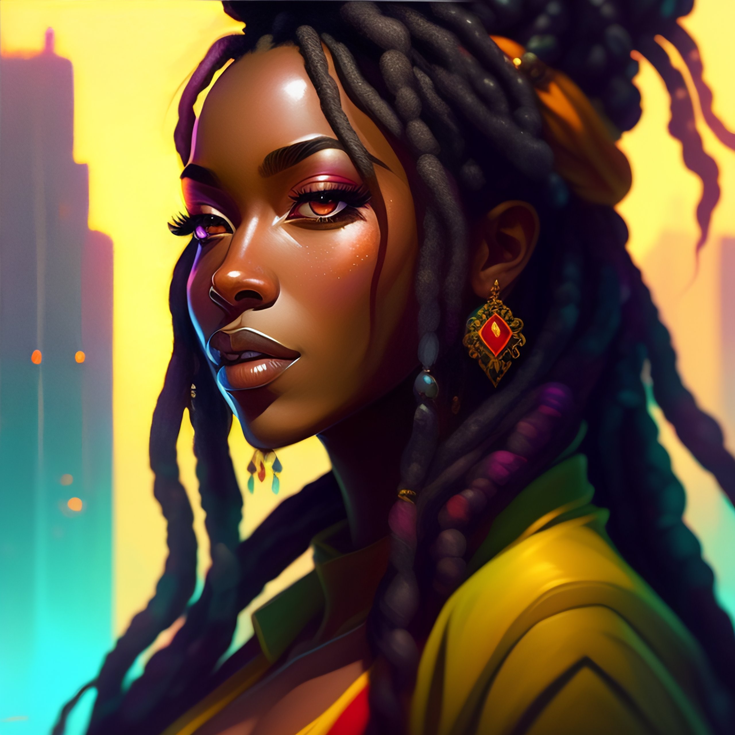 Lexica - Dreadlocked dark rasta woman, there is beauty in ugliness and ...