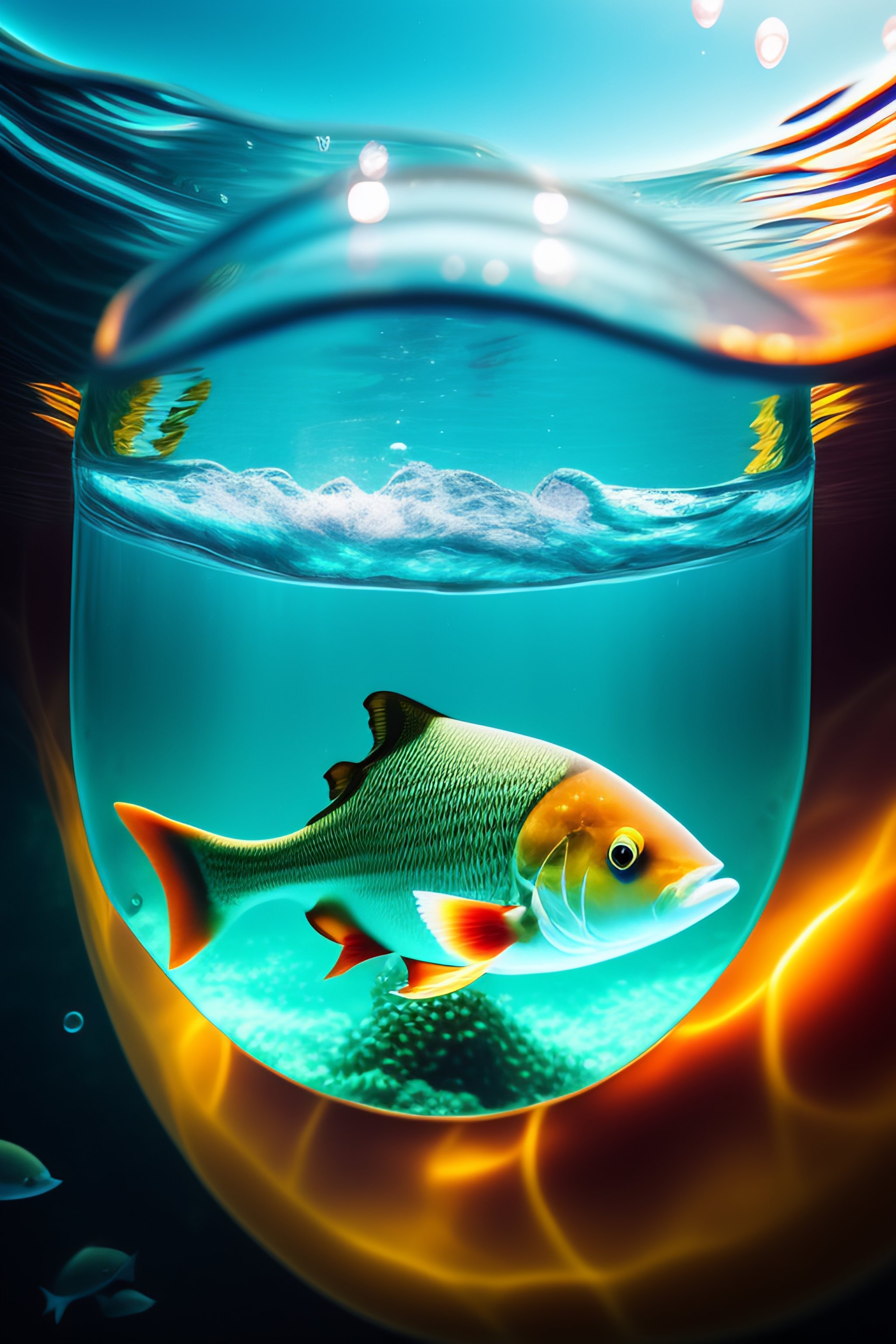 Iphone fish deals wallpaper