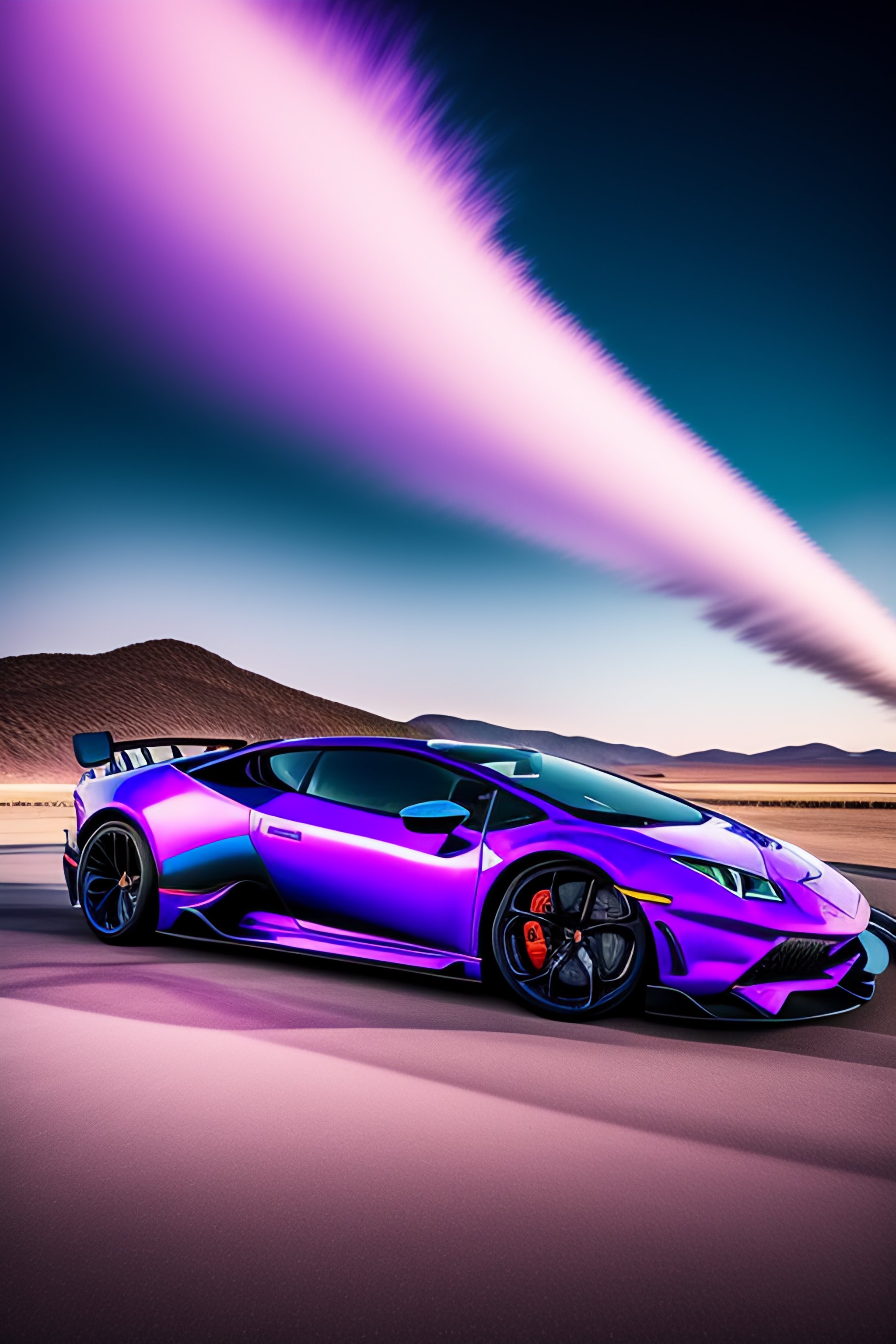 Lexica - Purple Lamborghini Huracán with a blue sky background, Realistic,  8K Resolution, High Definition, Ultra HD, Editorial
