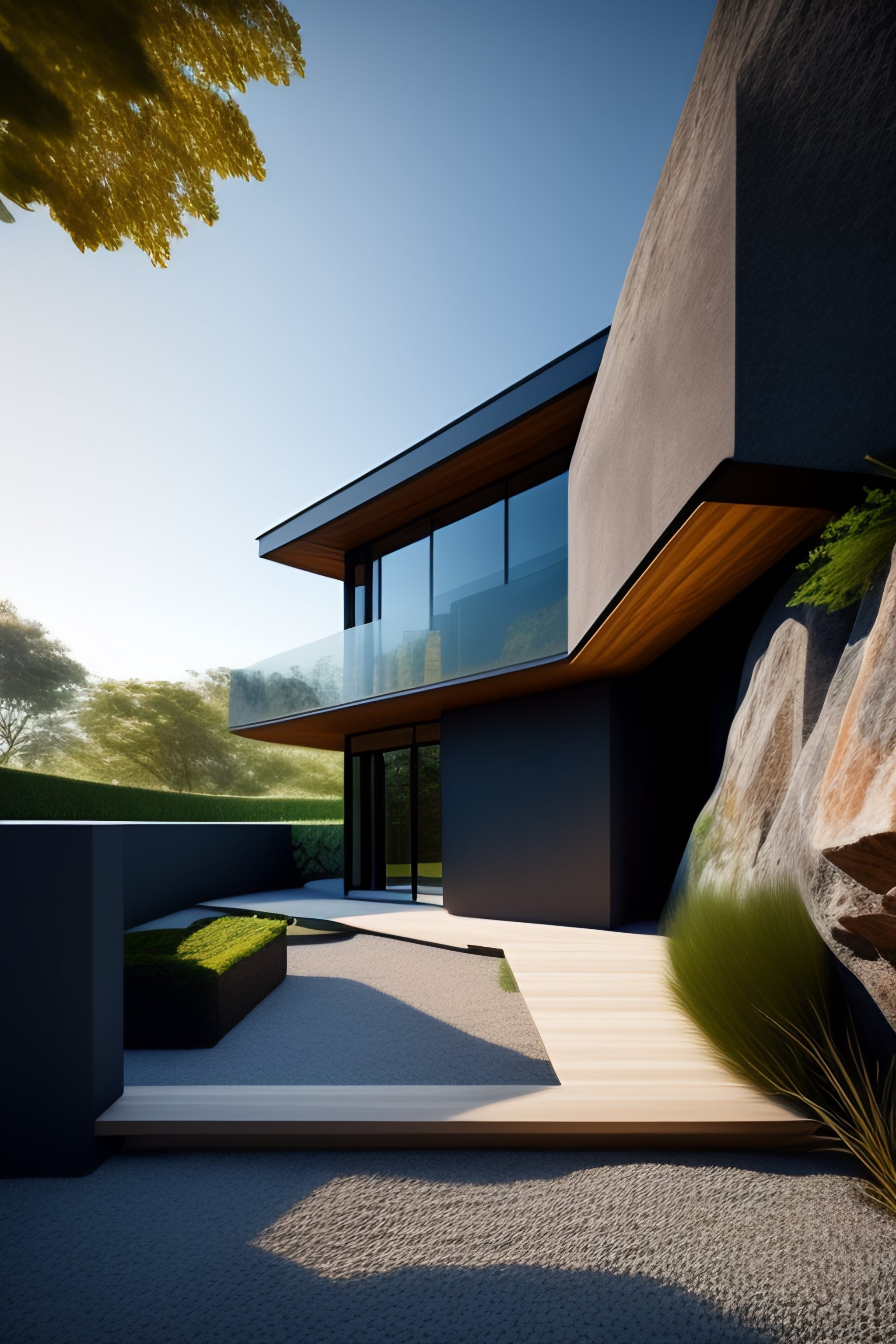 Lexica - The residence features a stunning wall compound with a ...
