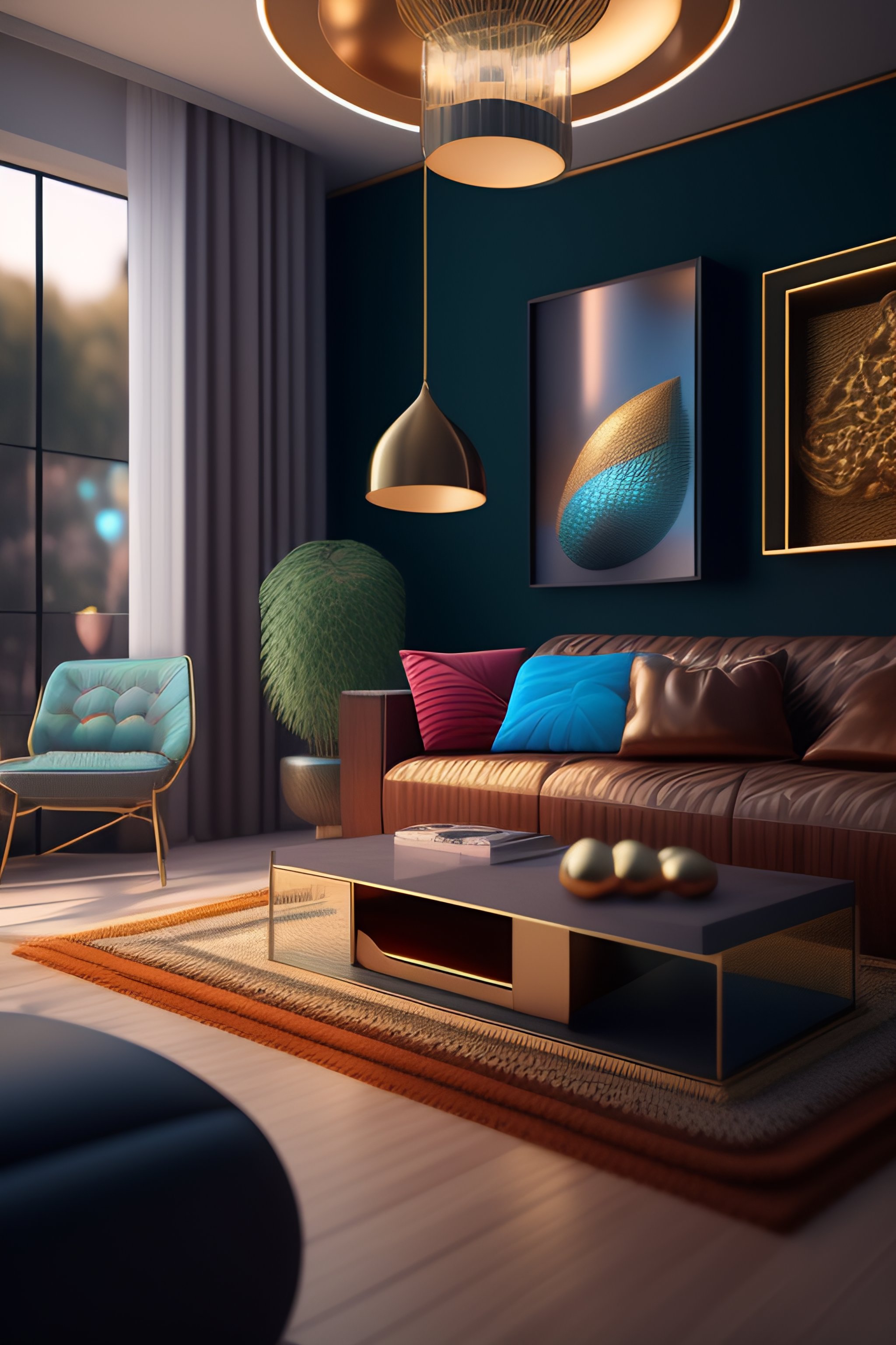 Lexica - Detailed isometric living room, pixel art, unreal engine voxel ...