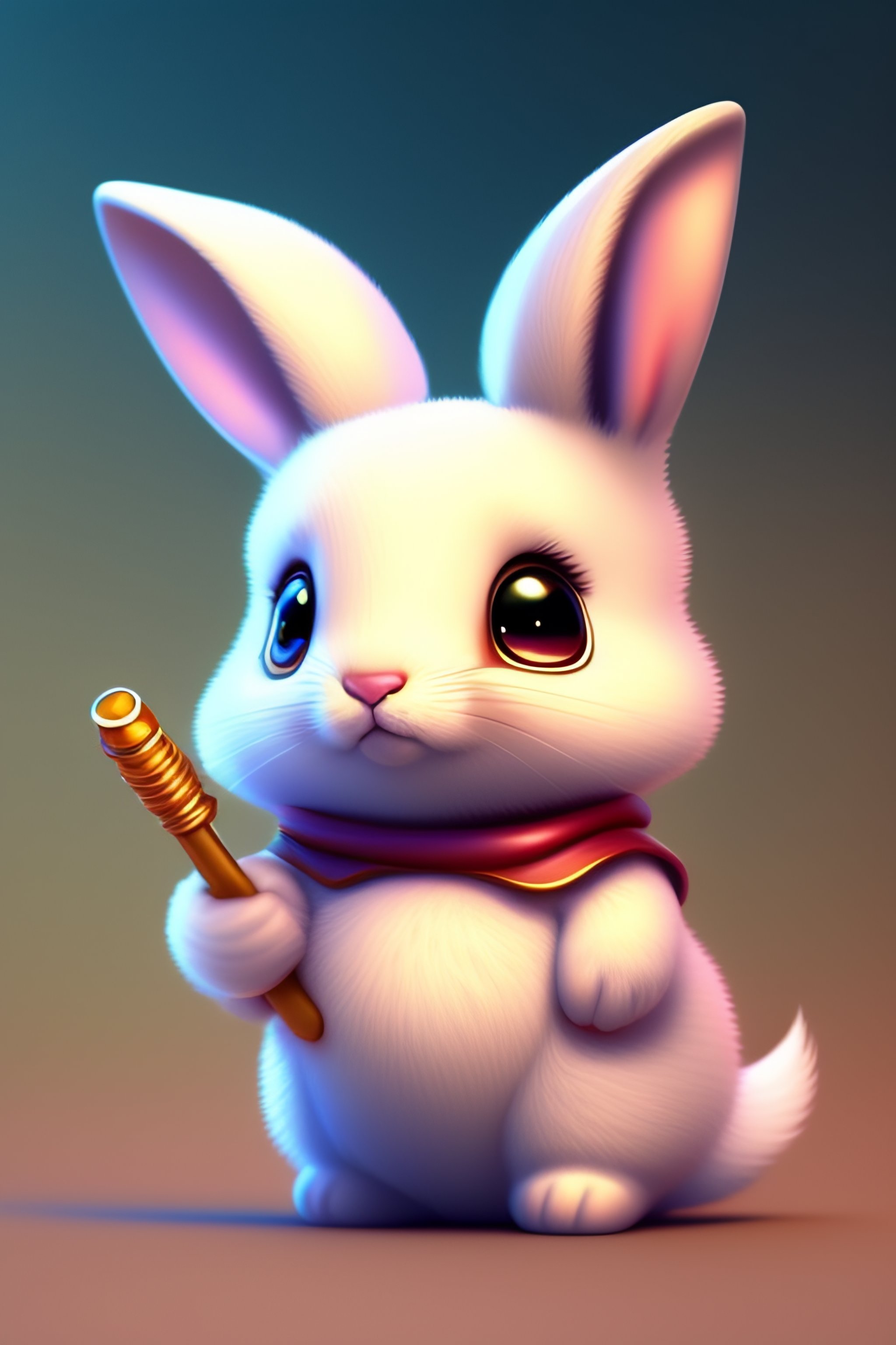 Lexica - Cute and adorable cartoon rabbit baby, fantasy, dreamlike ...