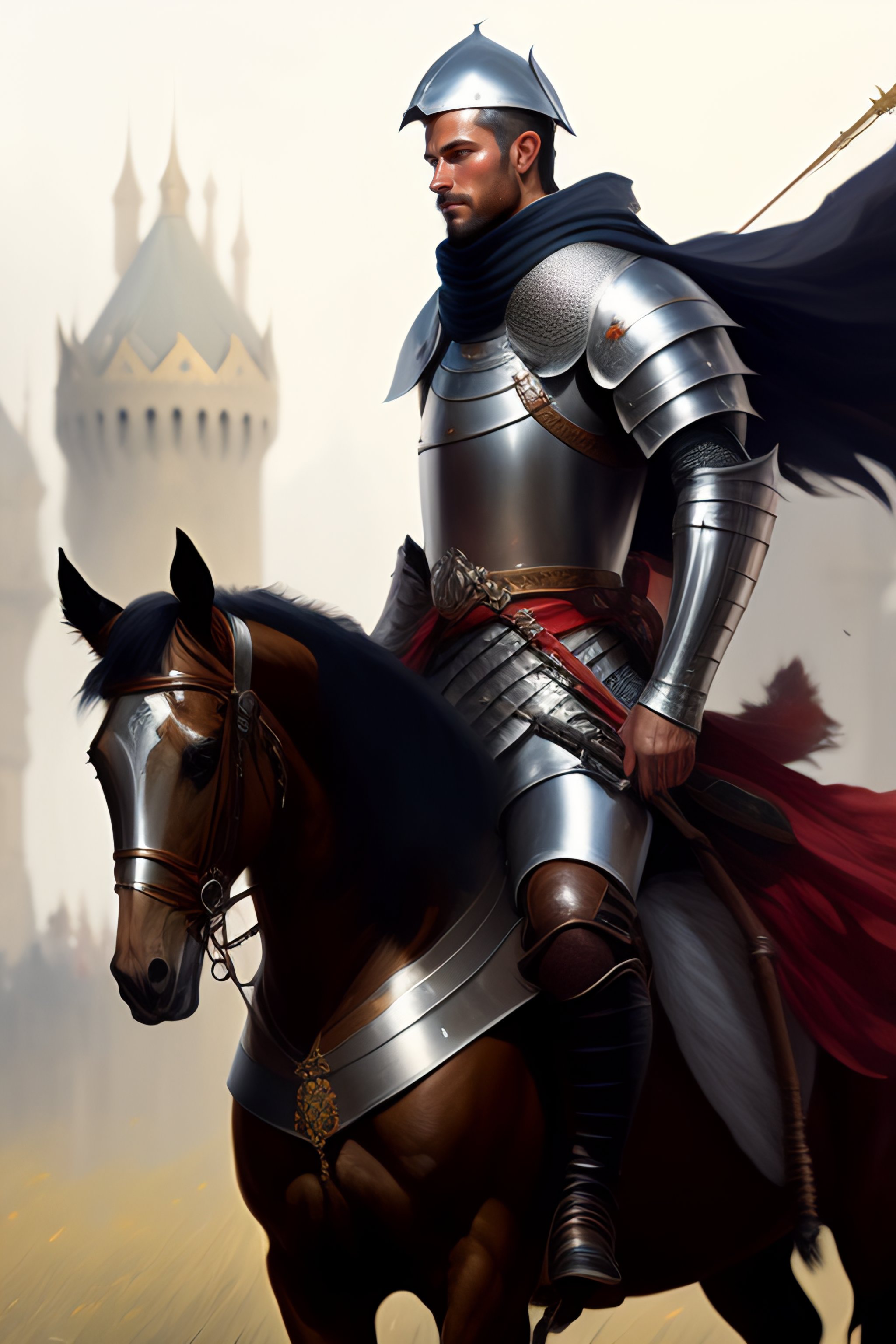 Lexica - Full body highly detailed portrait of a medieval knight, by ...