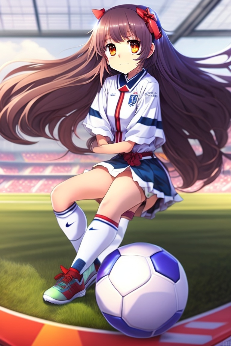 Lexica Anime, girl, soccer girl