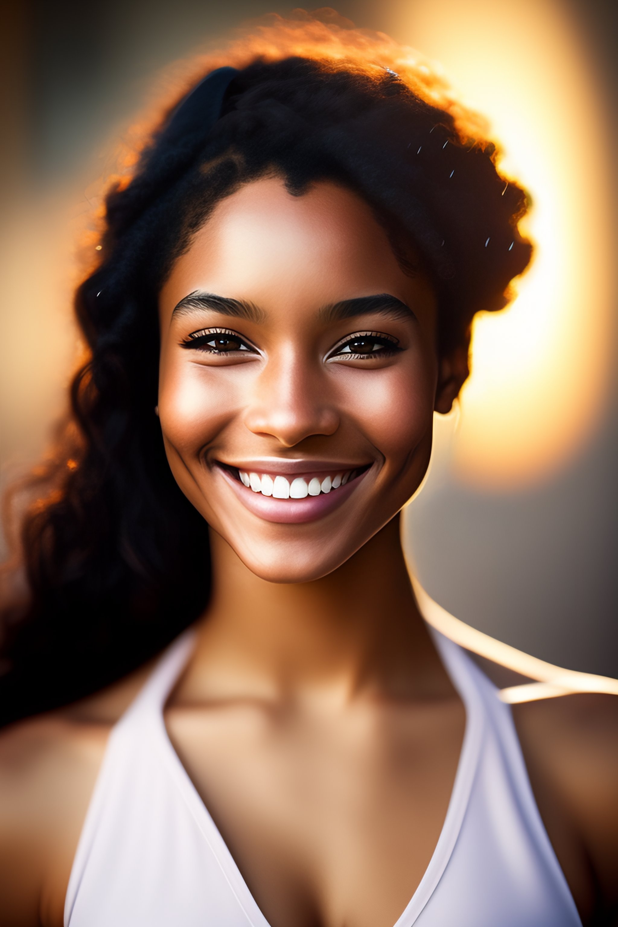 Lexica Portrait of a uniquely pretty 20 year old girl, beautiful