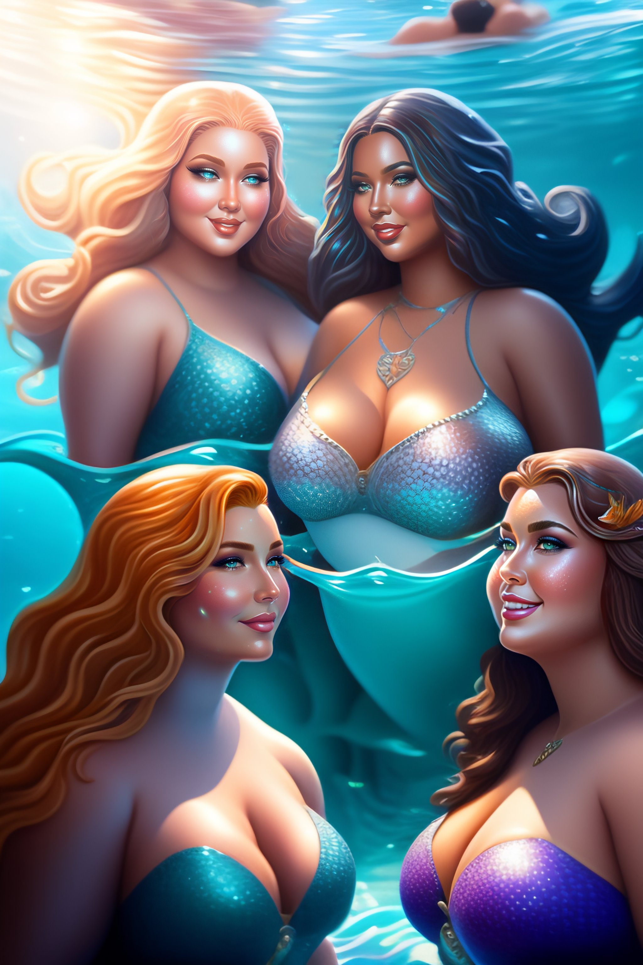 Plus Size Mermaid Art