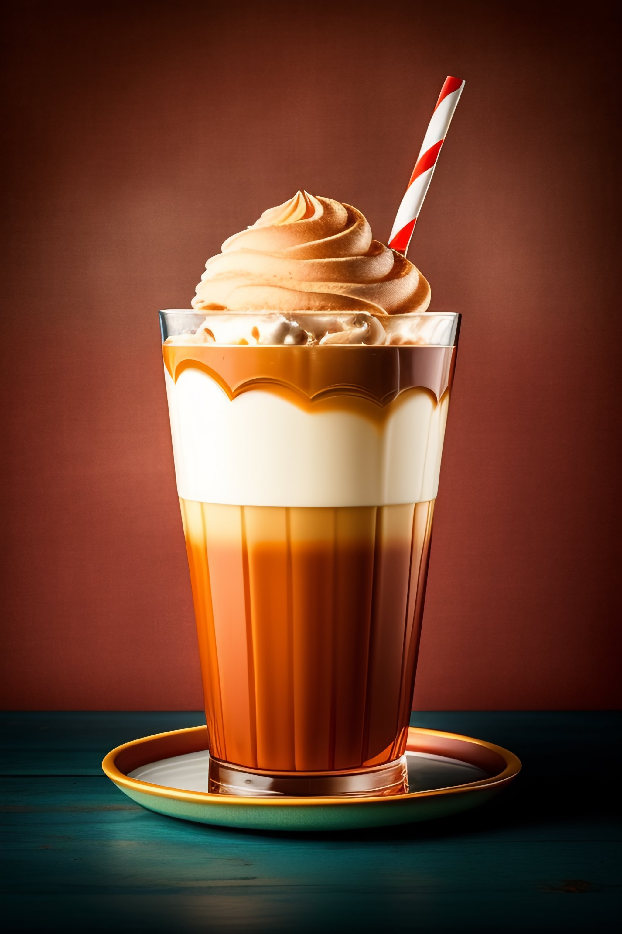 Lexica 1950s styles ice cream float, coffee, food photography