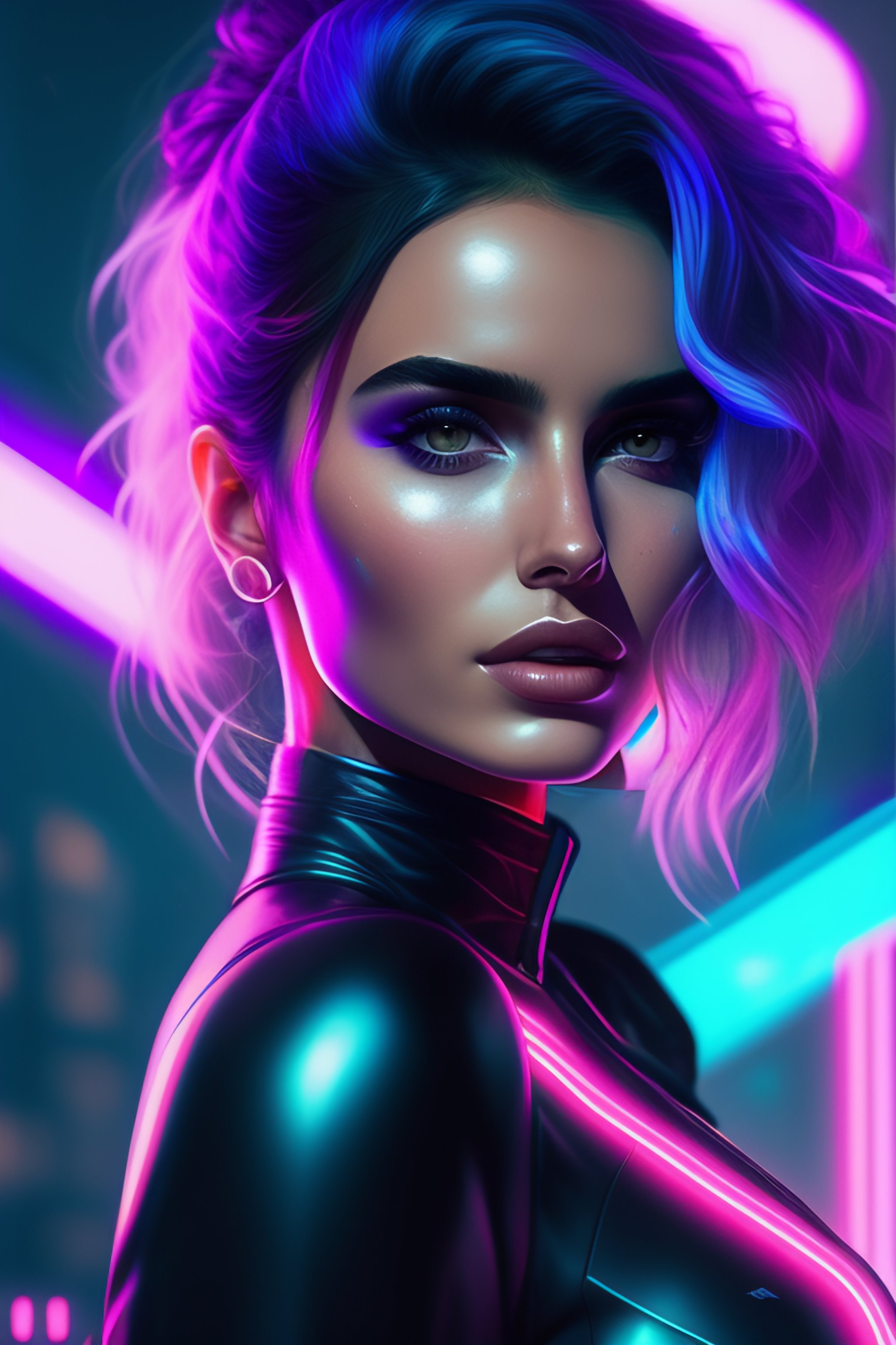 Lexica - Ana de armas, cyberpunk futuristic neon, neon operator ...