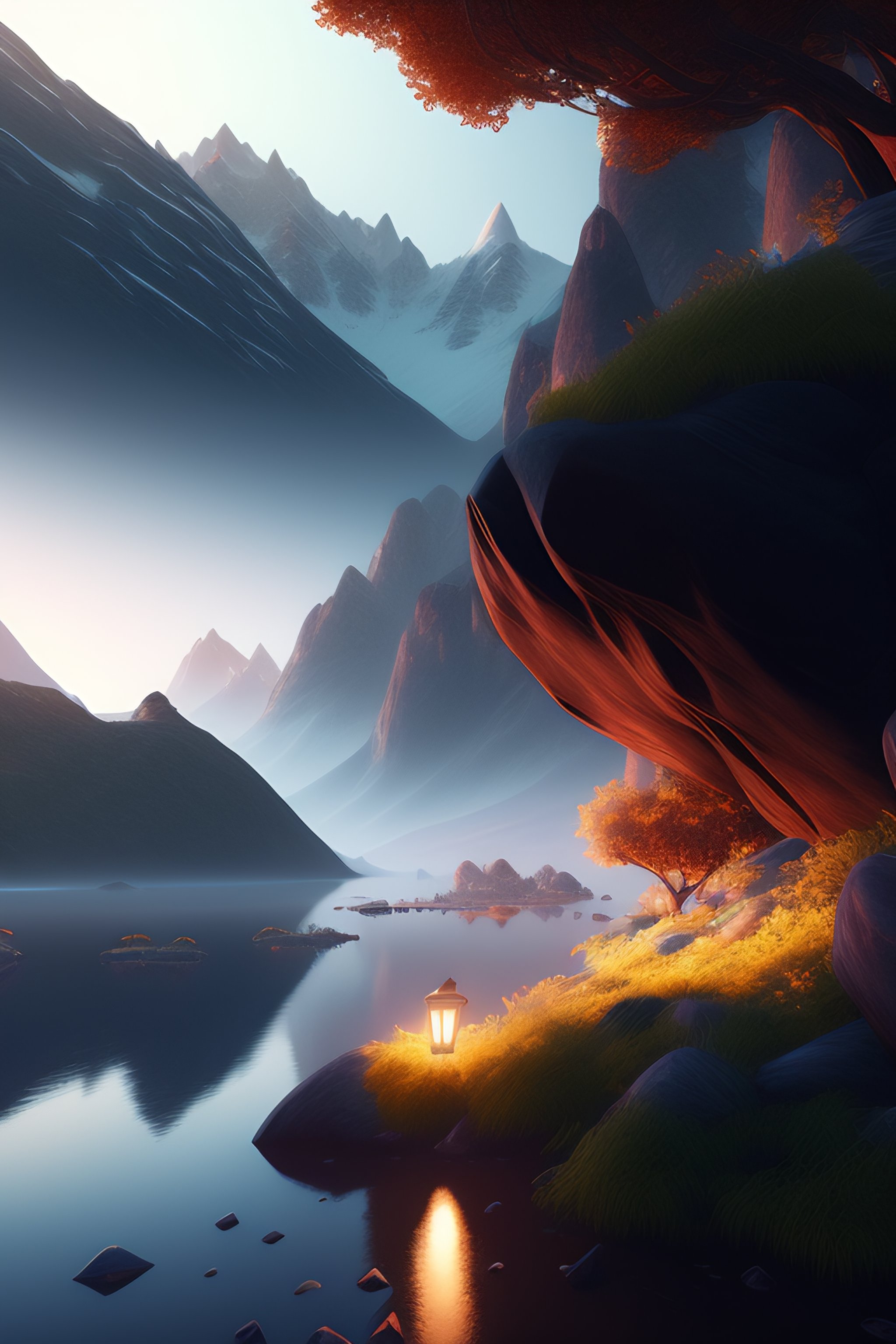 Lexica - Beautiful landscape, dramatic lighting, intricate, elegant ...