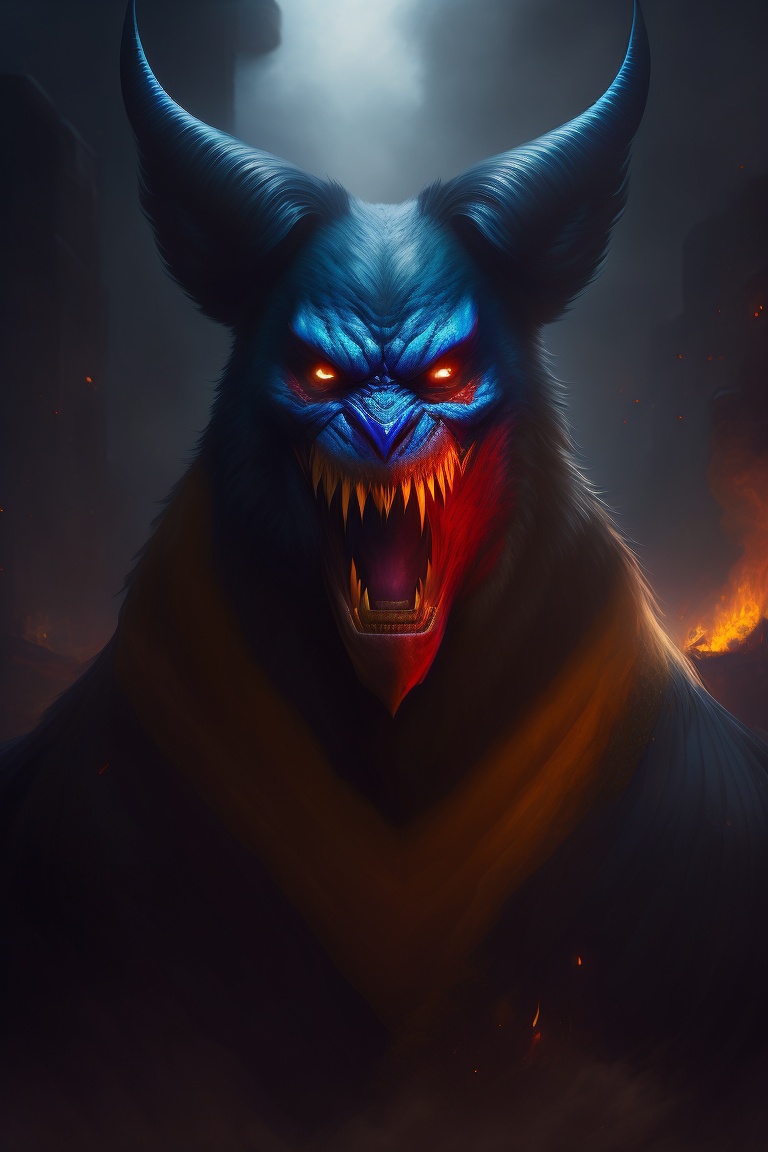 Lexica - Anxiety as a living demon monster, dark