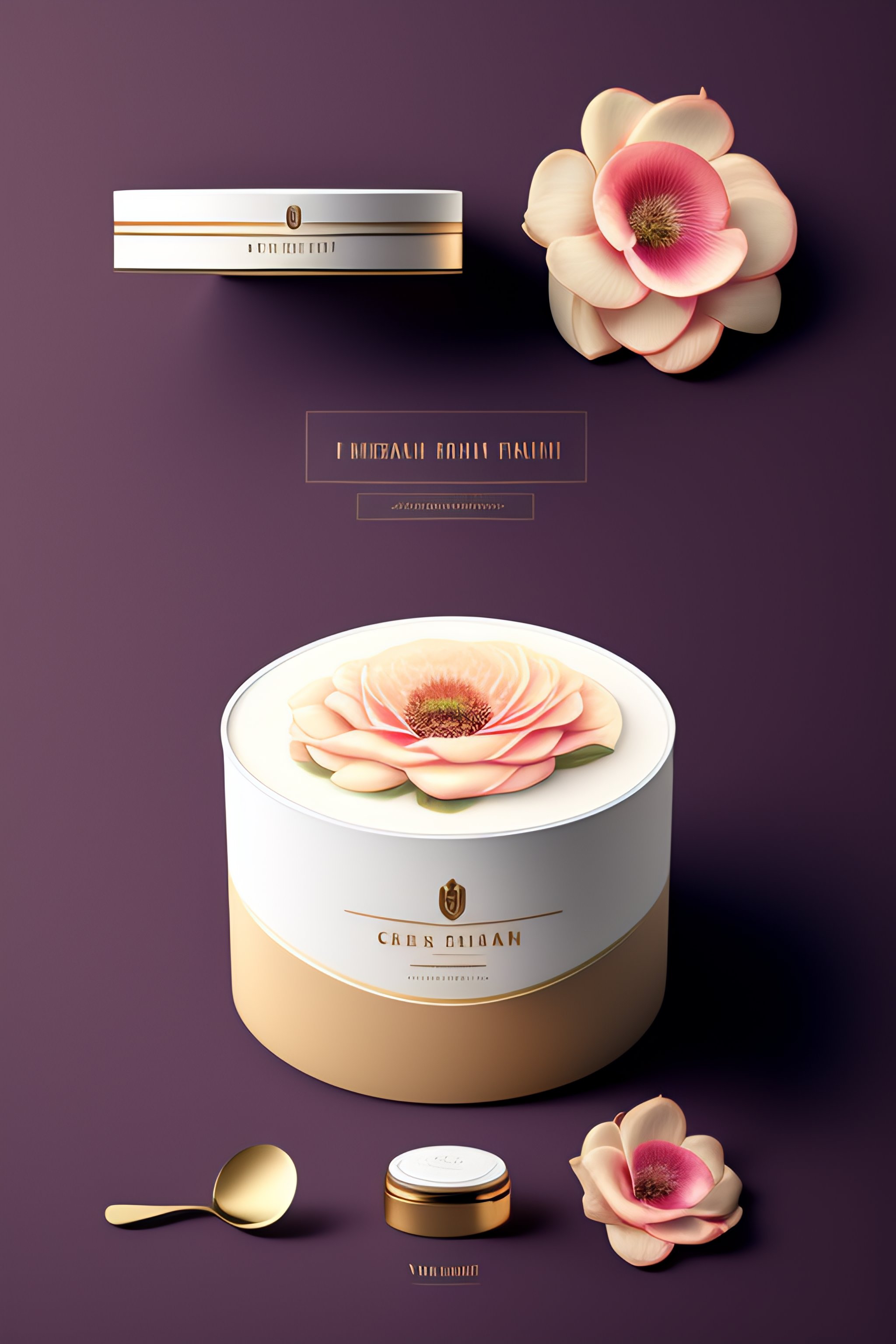 Lexica - Cream box design, vector, illustration, mockup, realistic ...