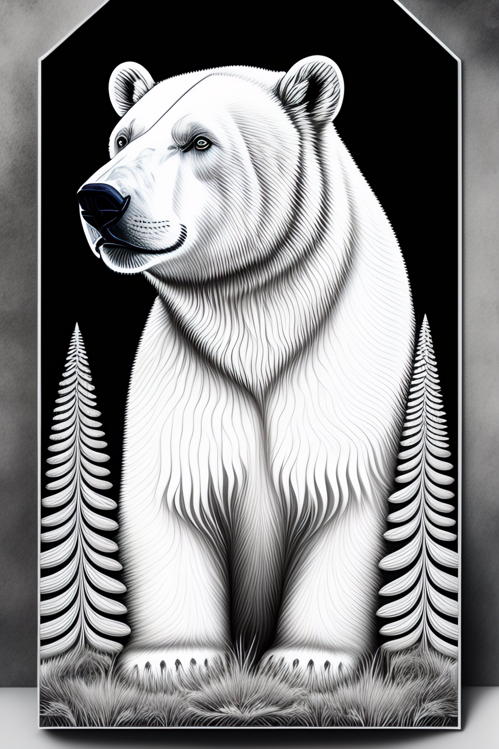 Lexica A portrait of Polar bear, fantasy, magical, mystical, unusual